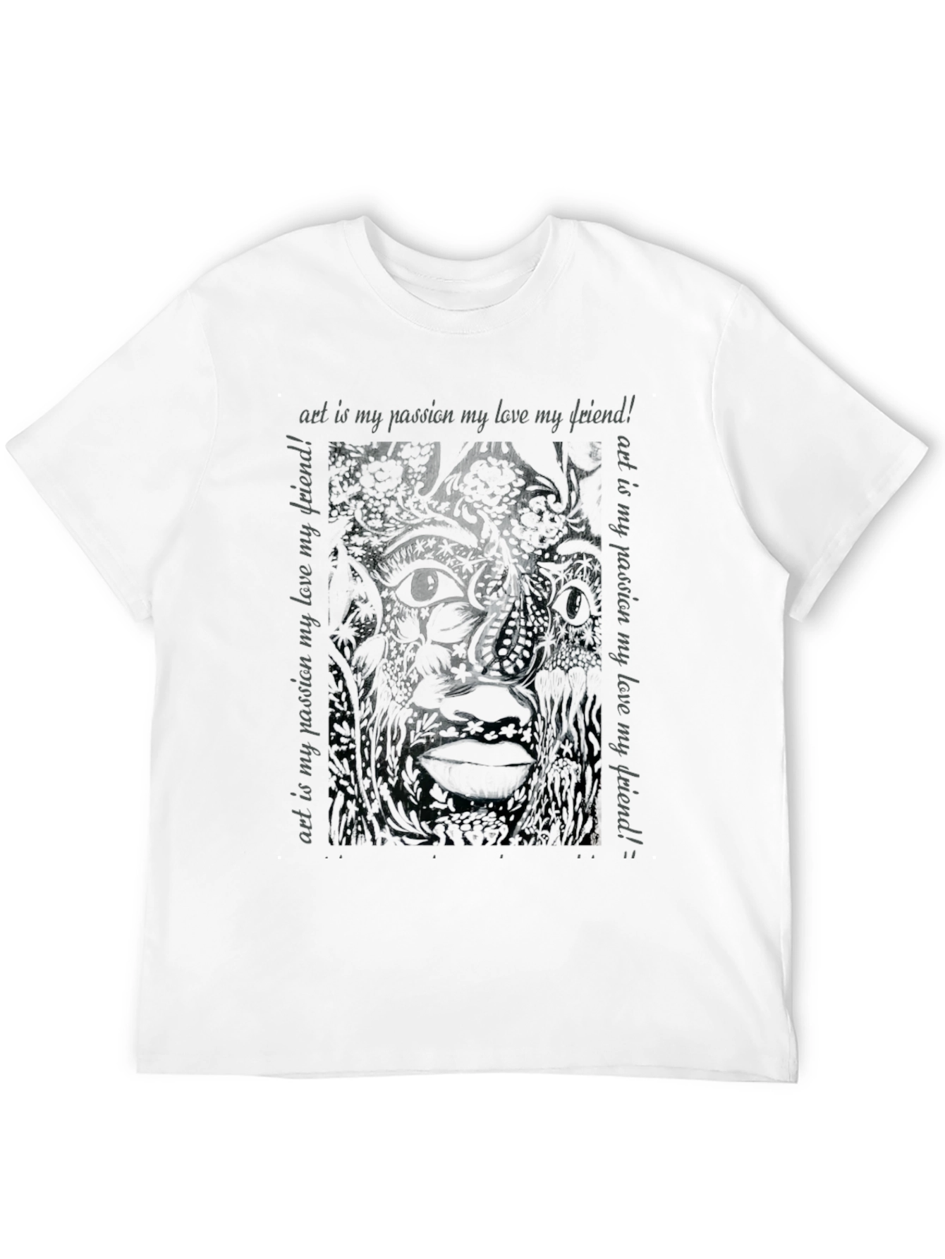 Black Art is My Passion Graphic Tee - Black view 12