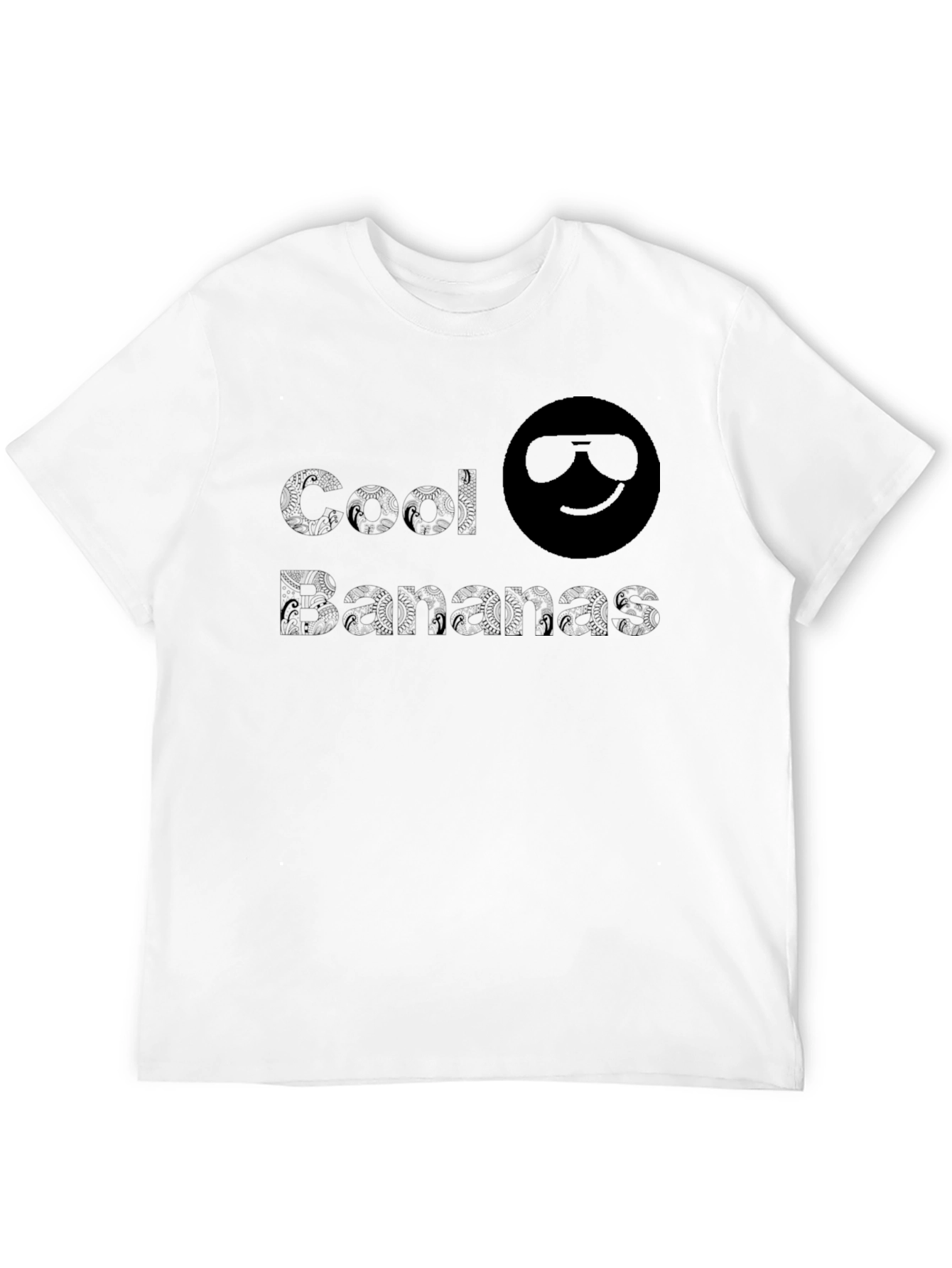 Black Cool Bananas Graphic T-Shirt - Soft Cotton Blend view 12