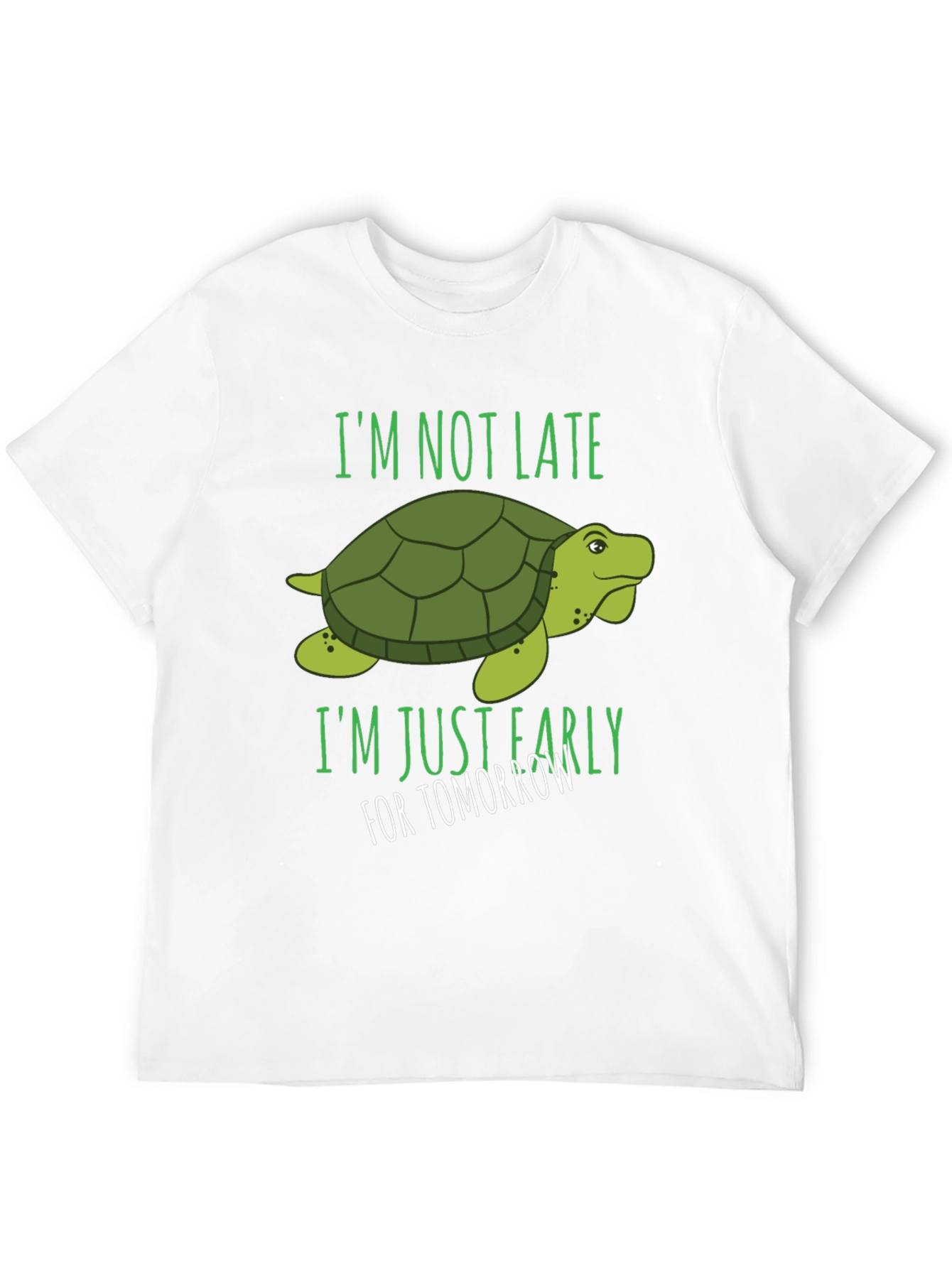 Black Funny Turtle T-Shirt - Always Early! view 12