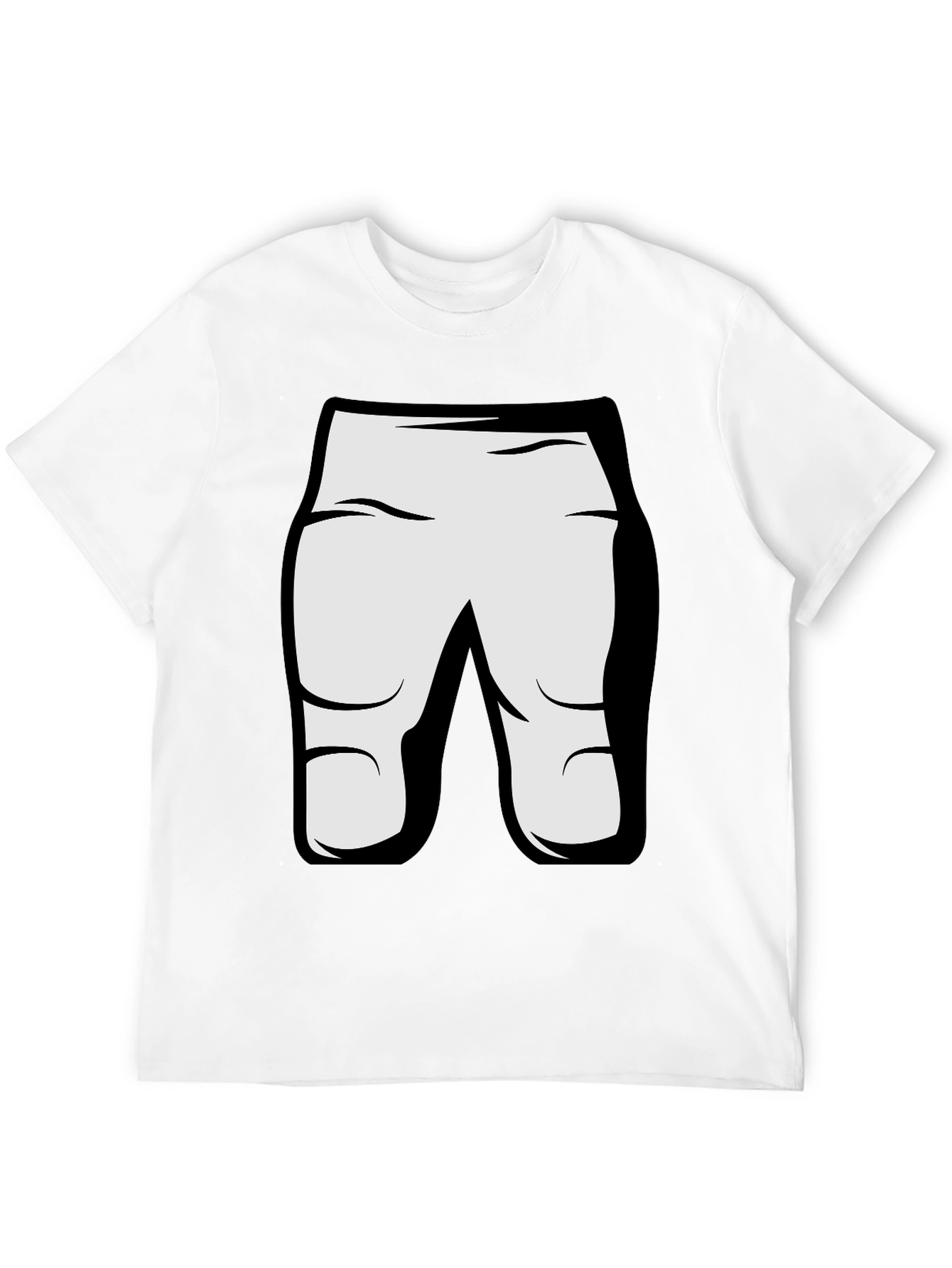 Black Funny Cartoon Character T-Shirt - Black view 12