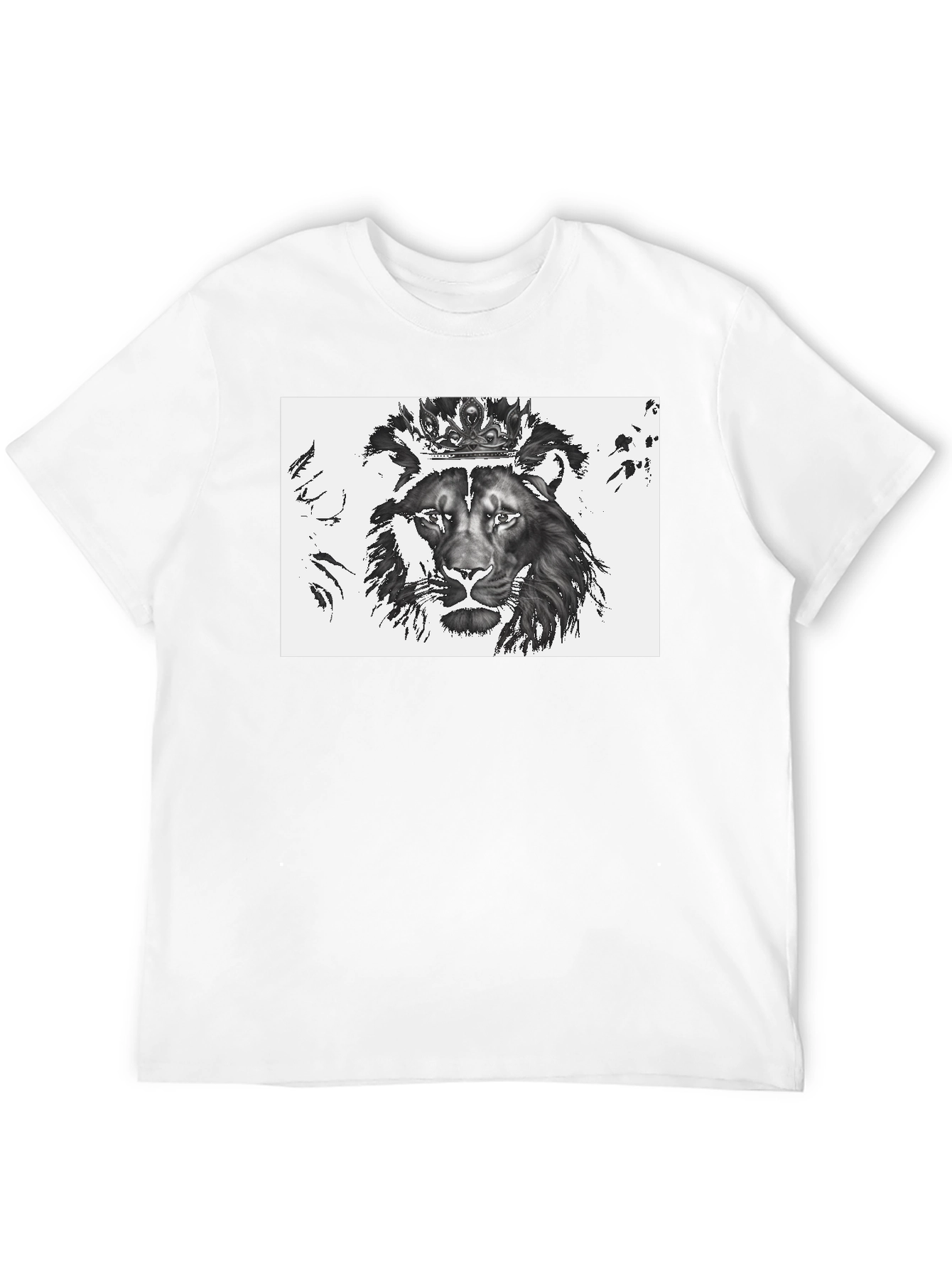 Black Lion King Graphic Tee - Black Cotton Blend view 12