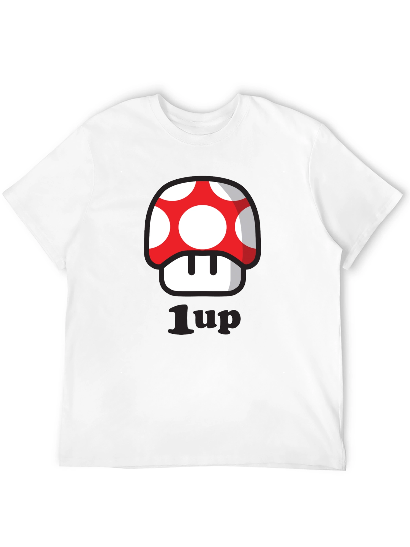 Black 1-Up Mushroom T-Shirt - Gamer Style! view 12