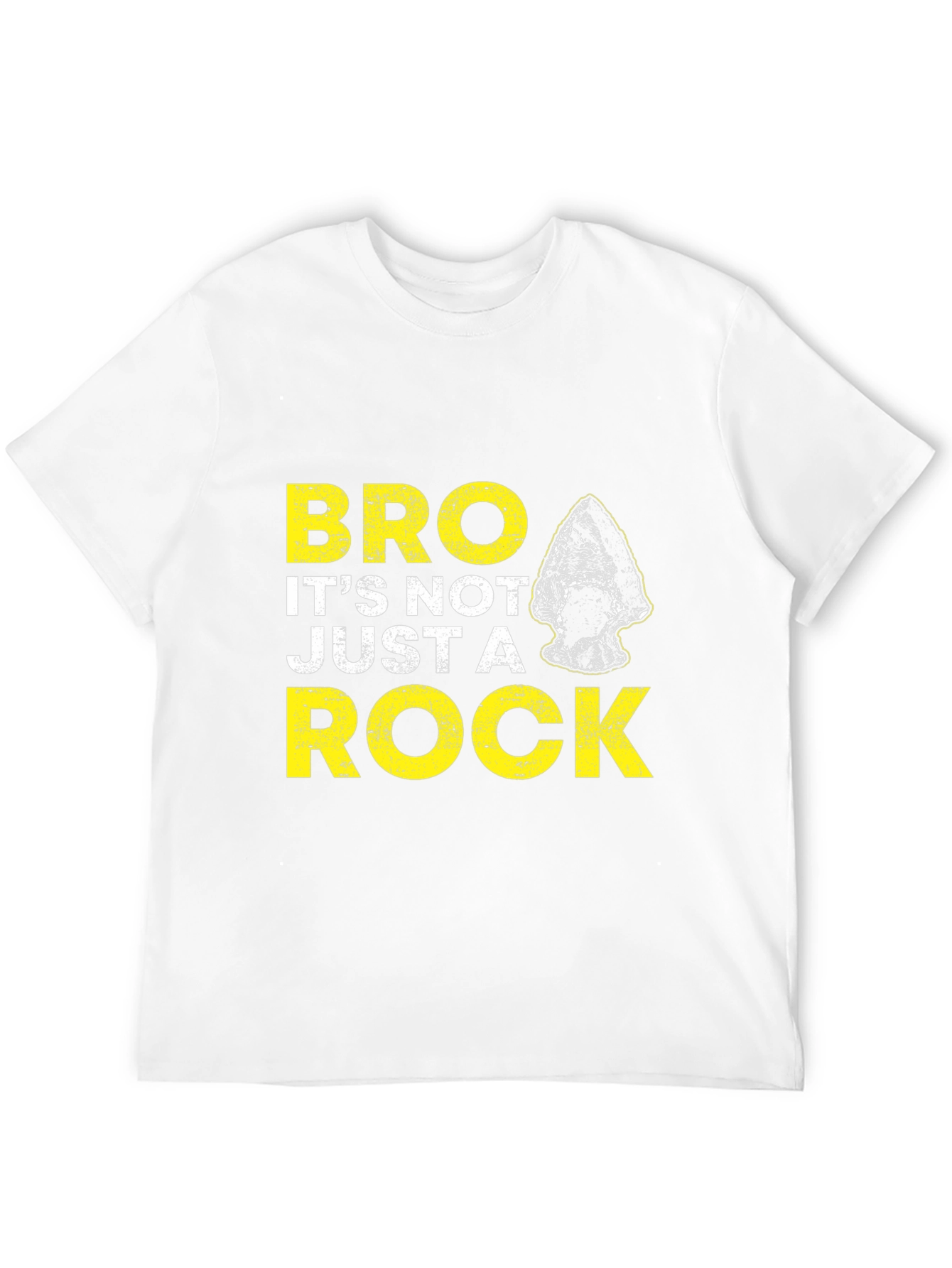 Black "Bro It's Not Just a Rock" Graphic T-Shirt view 12