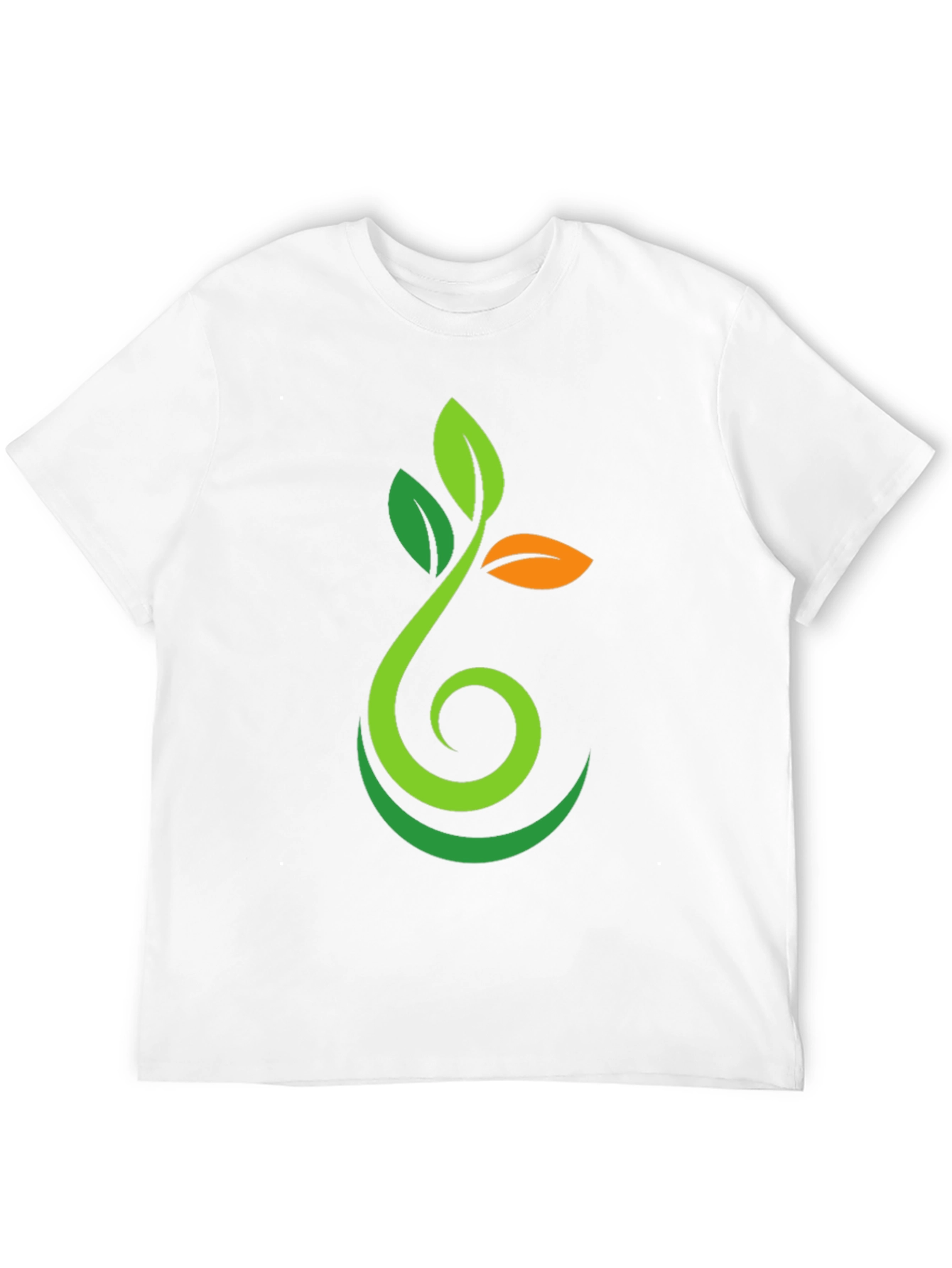 Black Nature Sprout Graphic Black T-Shirt view 12