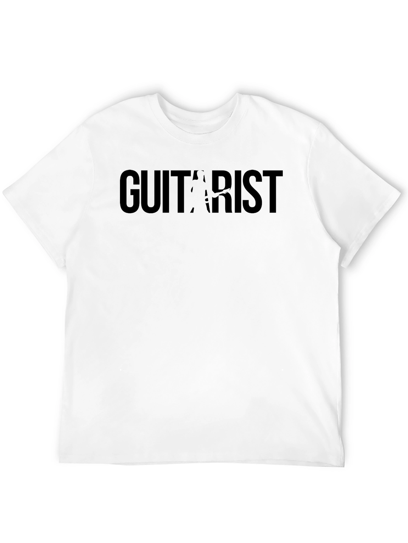 Black Guitarist Graphic Black T-Shirt view 12