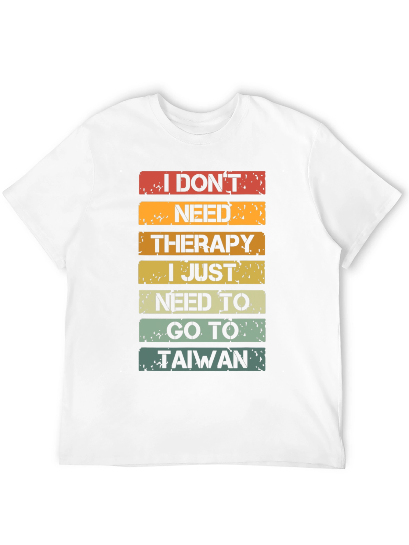 Black I Don't Need Therapy T-Shirt - Taiwan Travel Shirt view 12