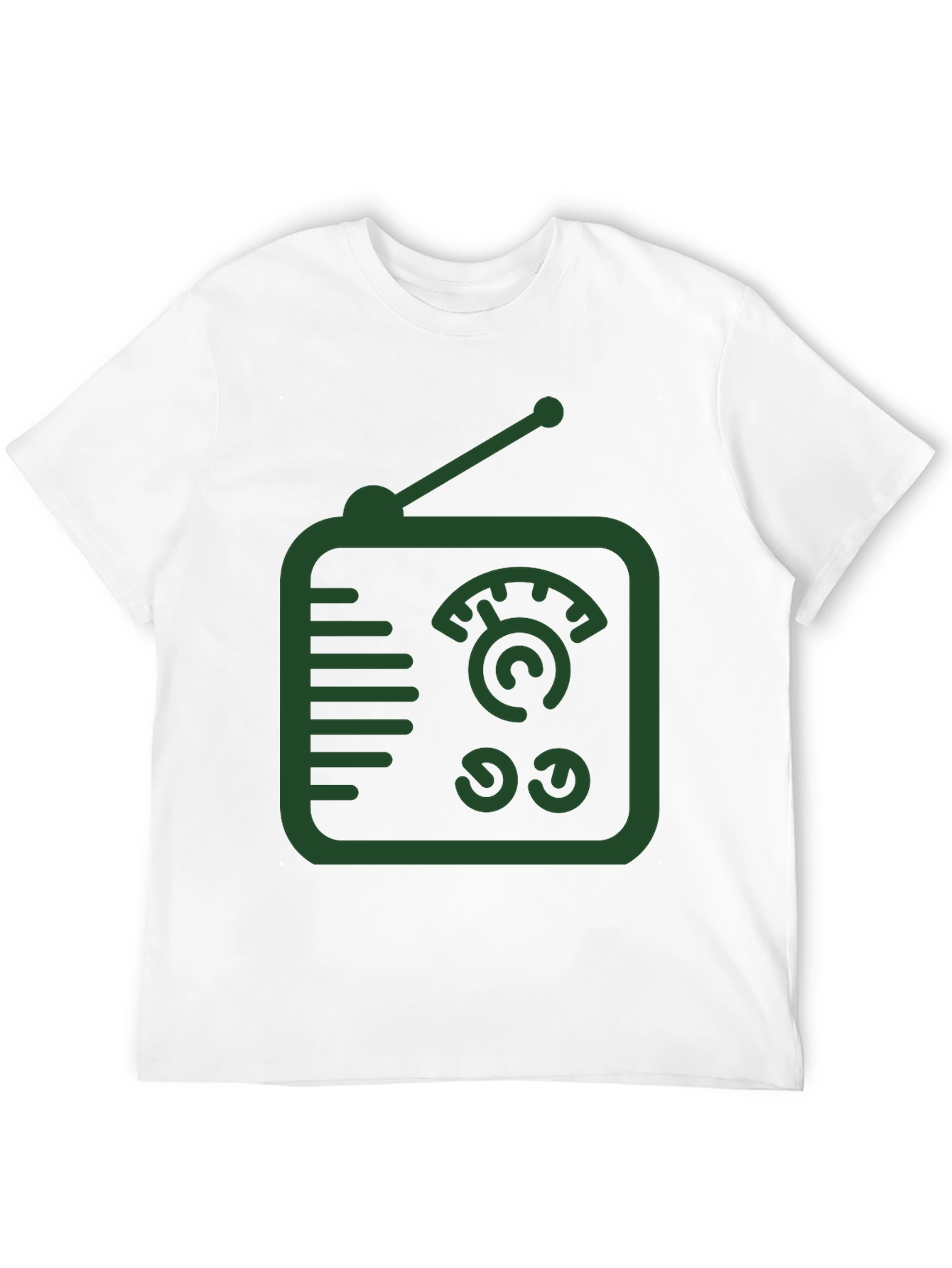 Black Retro Radio Graphic Tee - Cool Vintage Style view 12