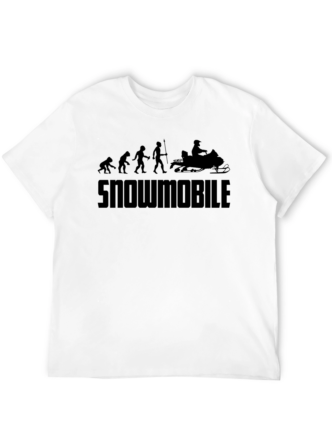 Snowmobile Evolution Graphic T-Shirt - Black - 12