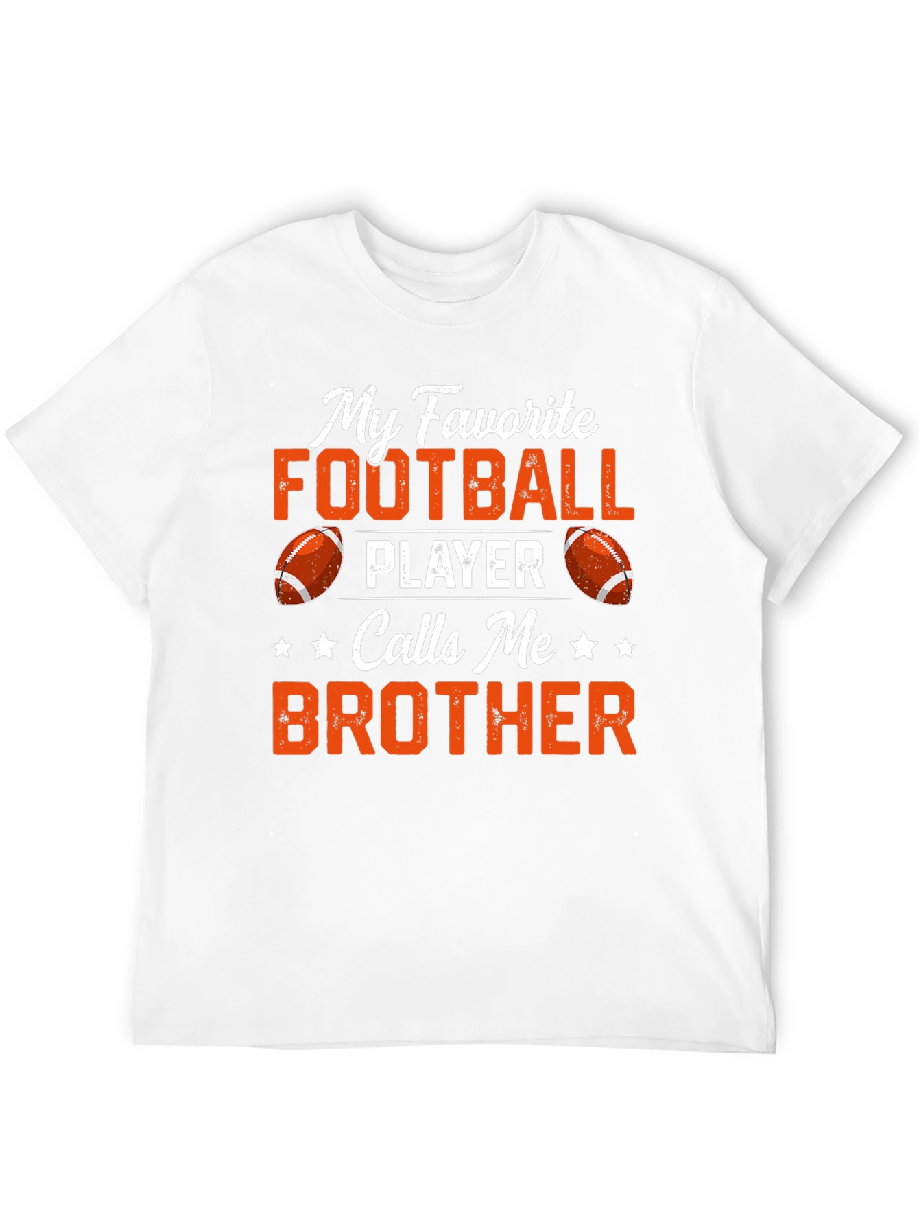 Black Football Brother T-Shirt view 12