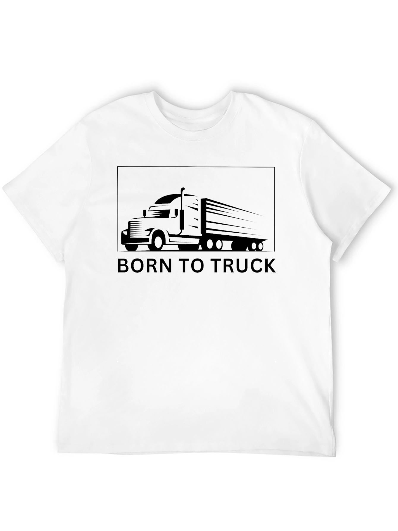 Black Born to Truck T-Shirt - Black view 12