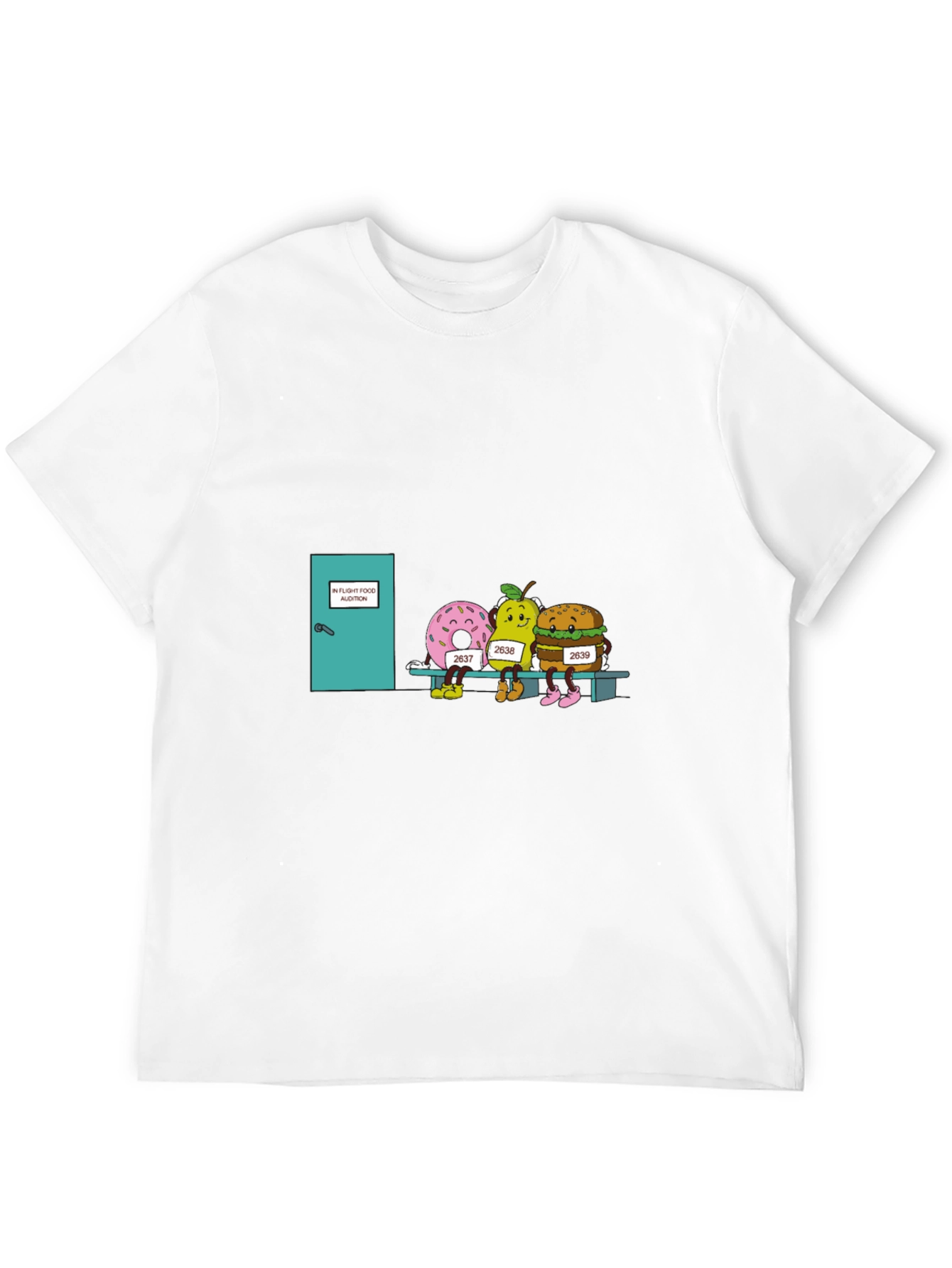 Black In-Flight Food Audition T-Shirt view 12