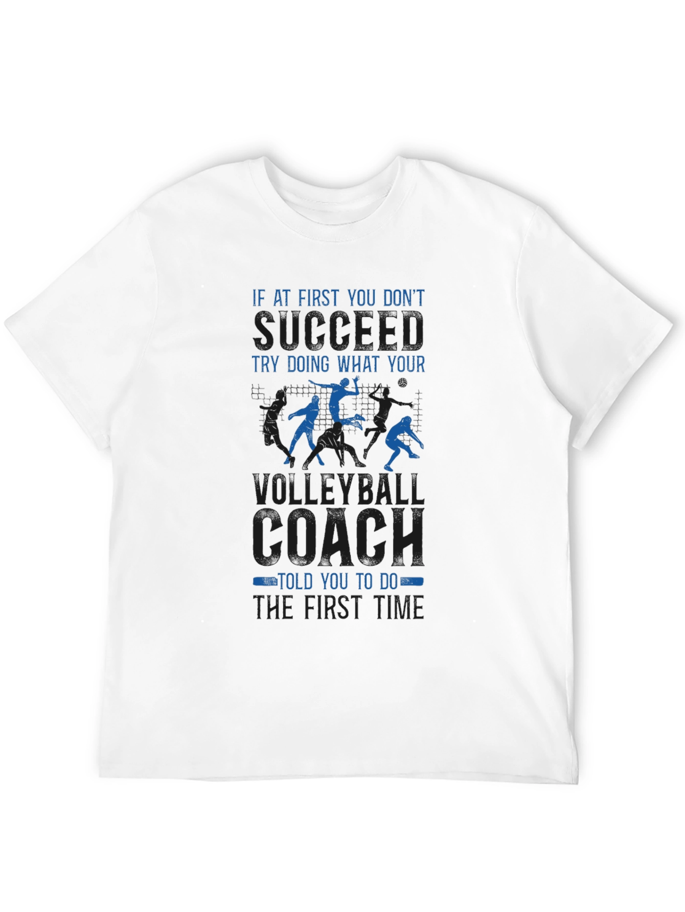 Black Volleyball Coach T-Shirt: Funny Slogan Tee for Volleyball Lovers view 12