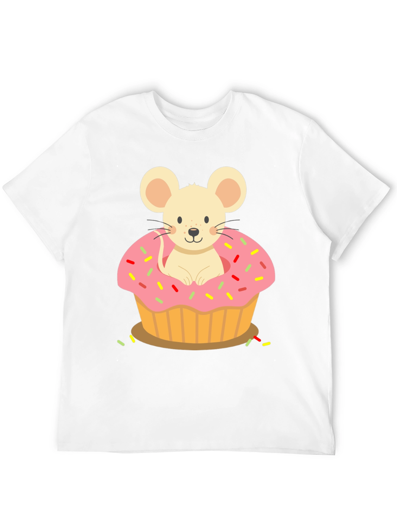 Black Mouse Cupcake T-Shirt view 12