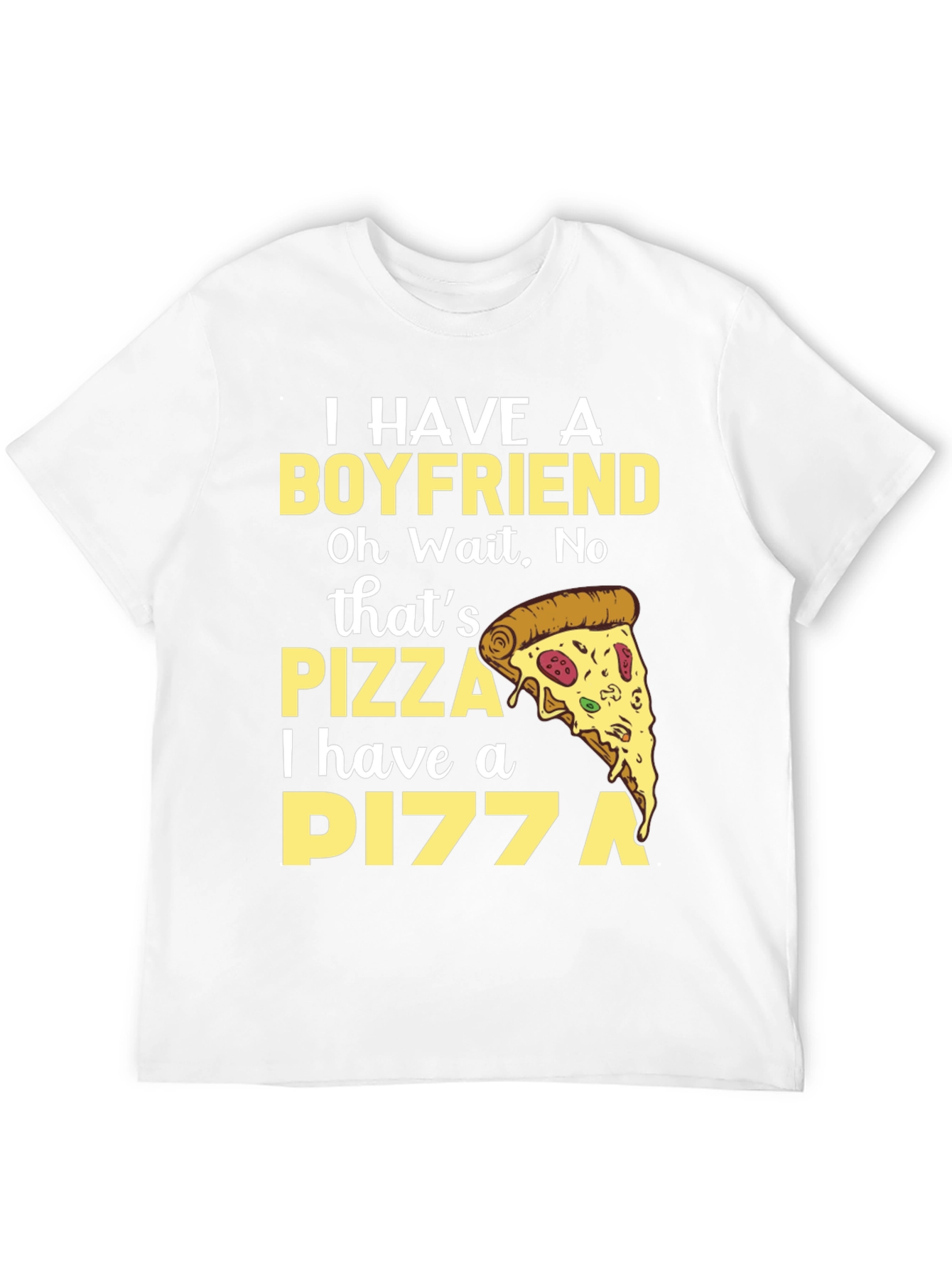Black Pizza Lover Tee - Boyfriend Replacement T-Shirt view 12