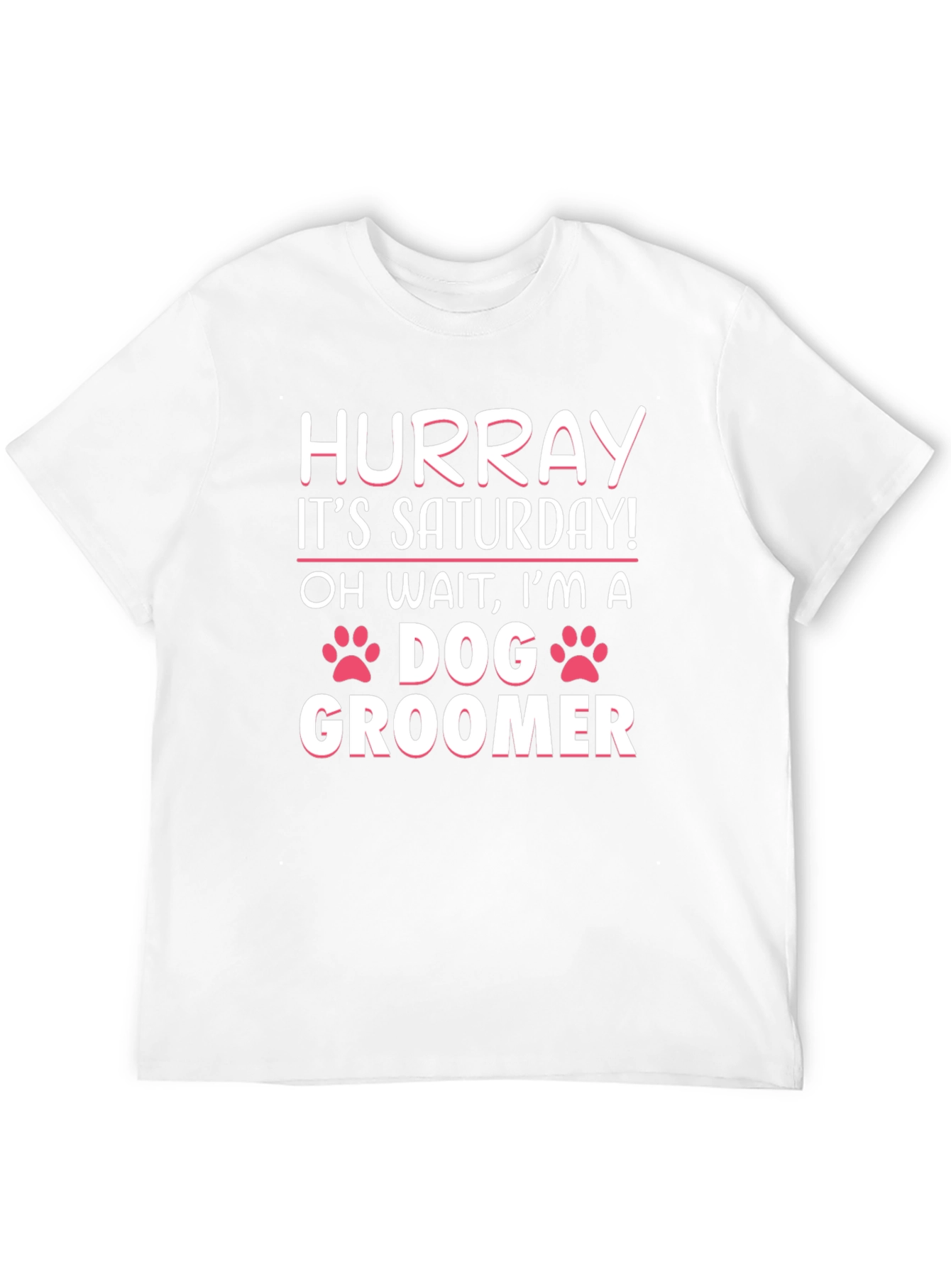 Black Funny Dog Groomer T-Shirt - Saturday Humor view 12