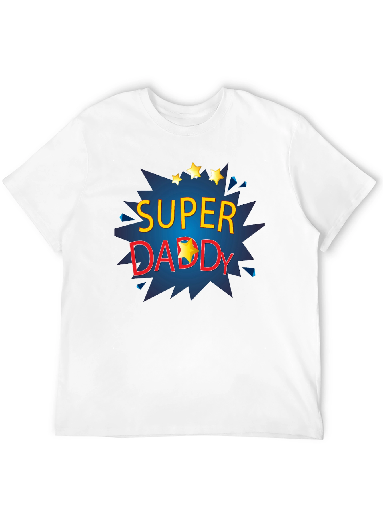 Black Super Daddy T-Shirt - Father's Day Gift view 12