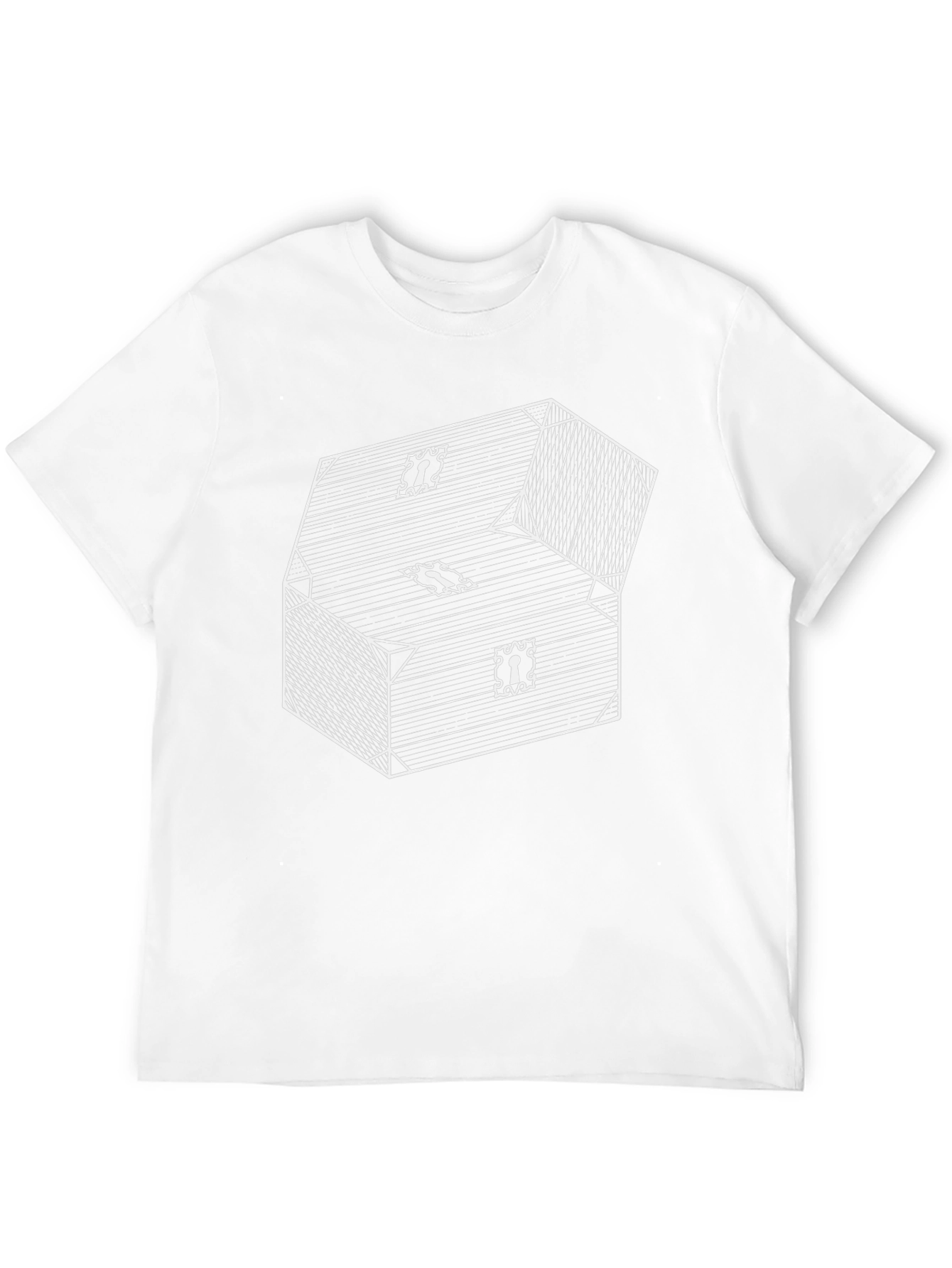 Black Pirate's Booty Chest Graphic Tee - Black Cotton T-Shirt view 12