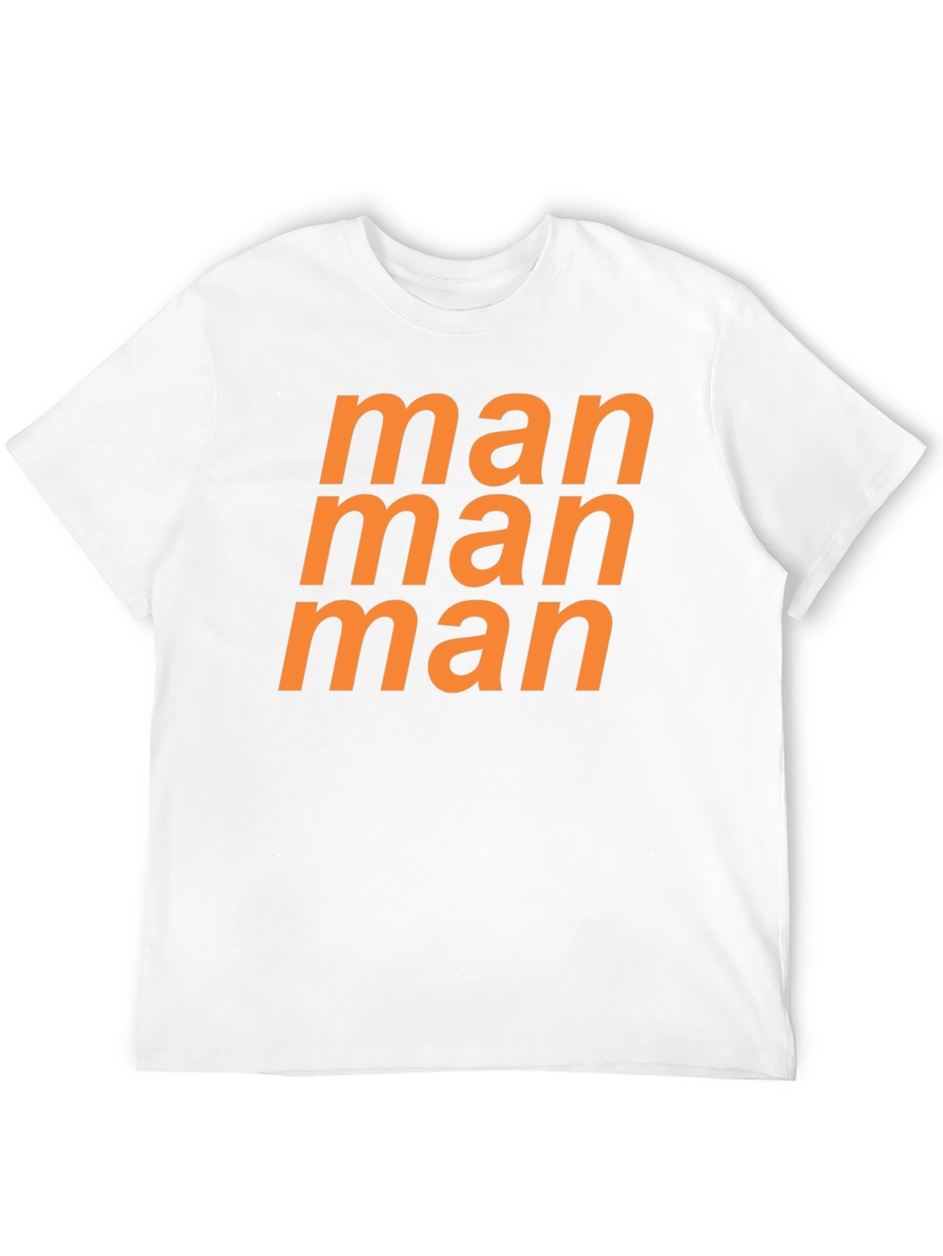 Black Man Graphic Tee - Bold Orange Print view 12