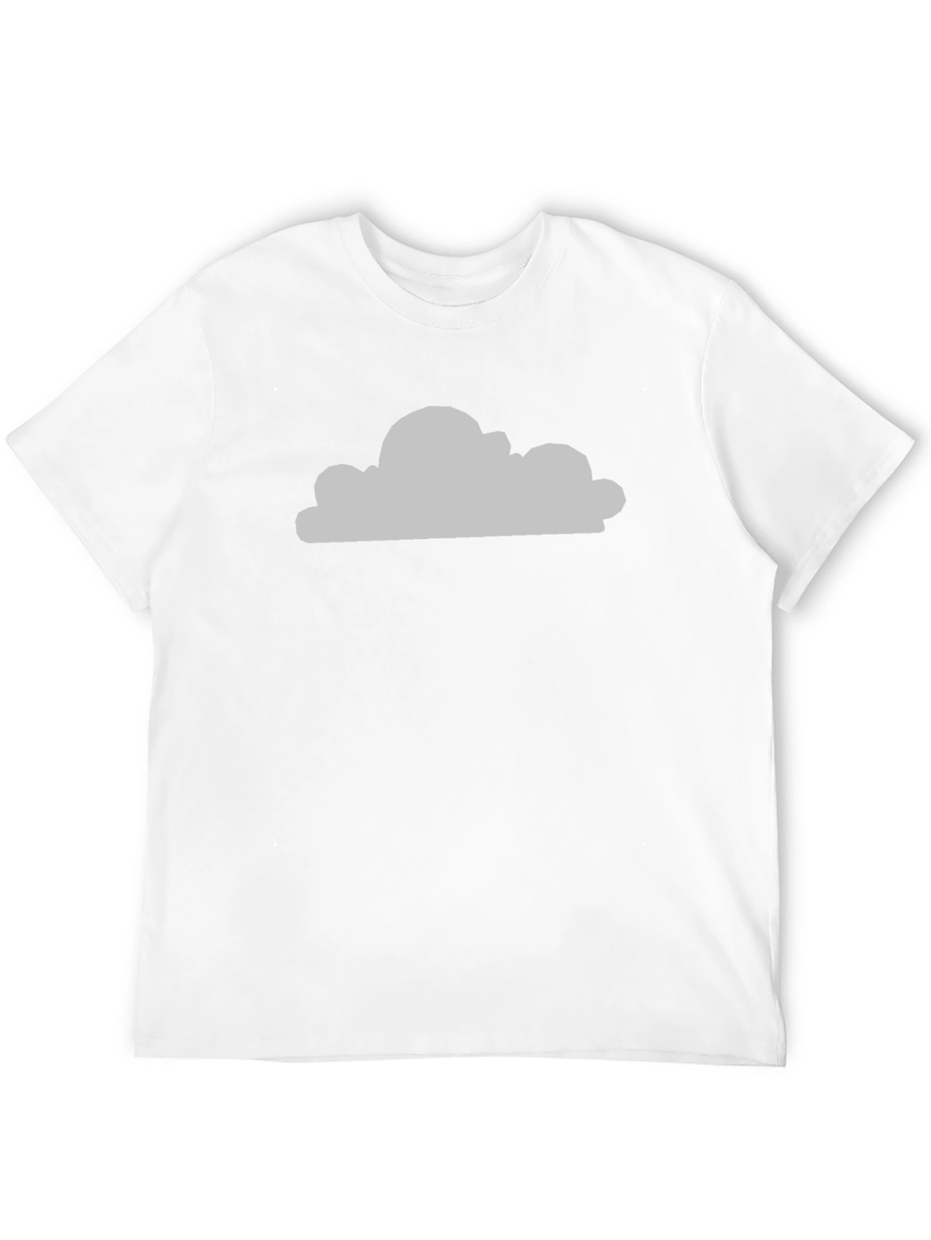 Black Cloud Graphic Print Black Crew Neck T-Shirt view 12