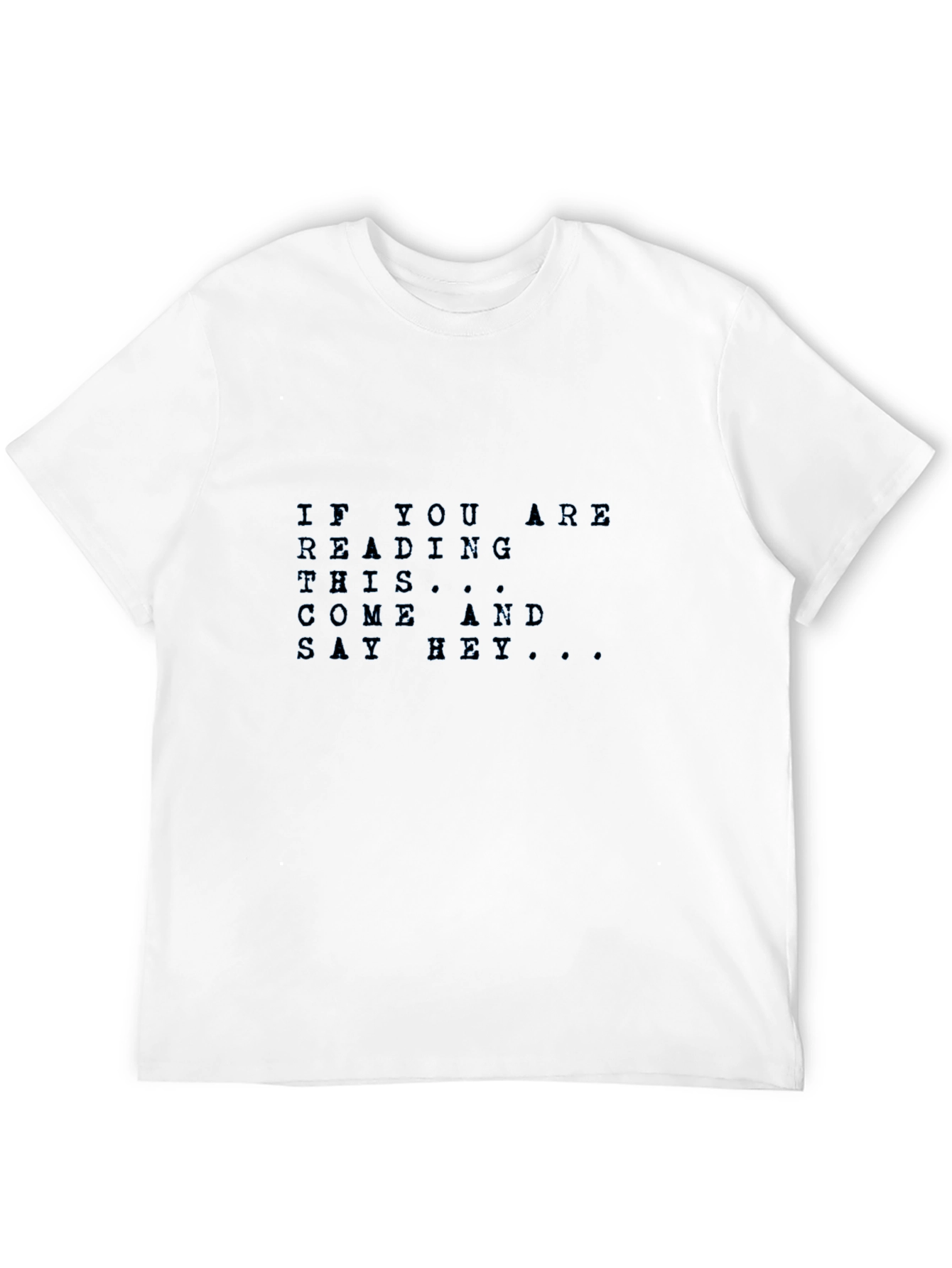 Black Black "If You Are Reading This" Graphic T-Shirt view 12