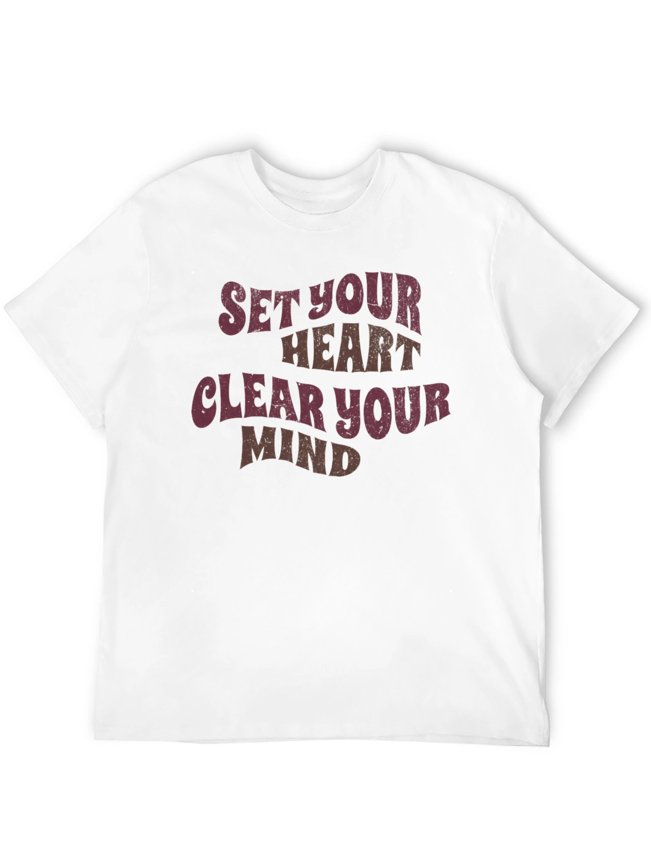 Black Set Your Heart, Clear Your Mind Graphic Tee view 12