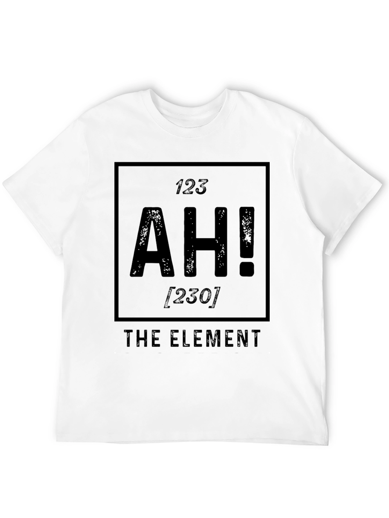 Black AH! The Element T-Shirt - Funny Science Tee view 12