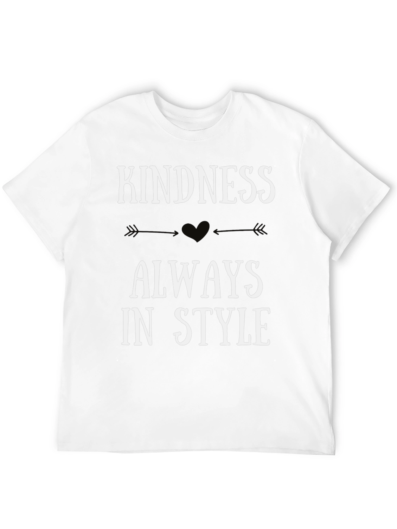 Black Kindness Always In Style Graphic Tee view 12