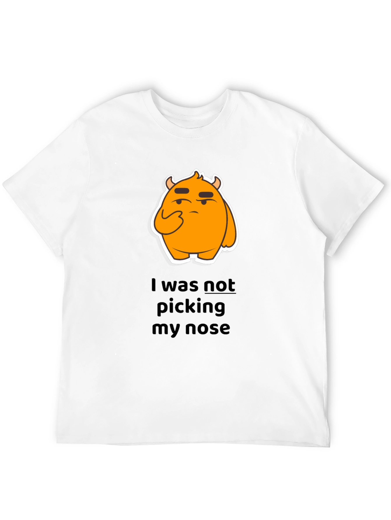 Black Funny Graphic T-Shirt - I Was Not Picking My Nose view 12