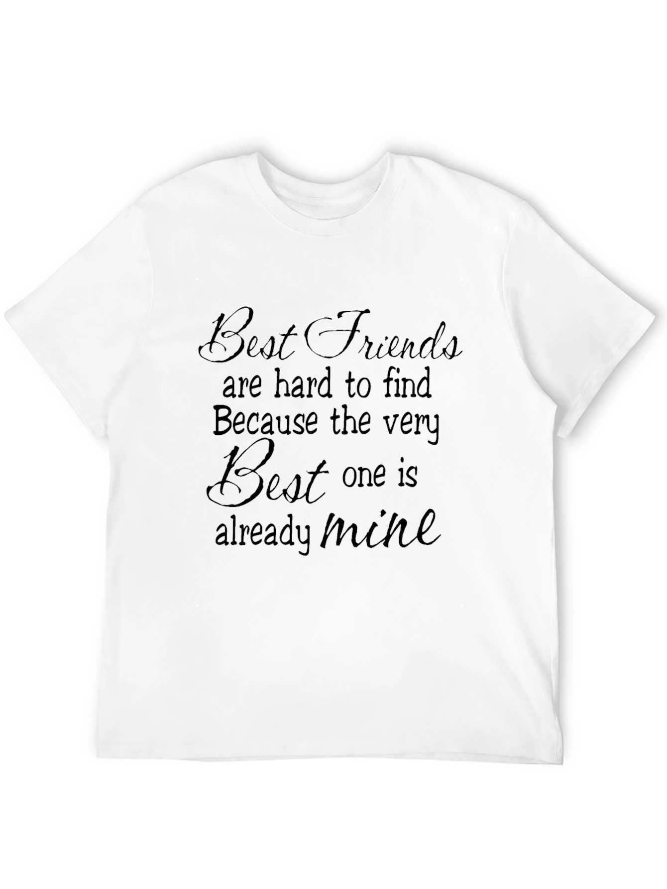 Black Best Friends T-Shirt - Already Mine view 12