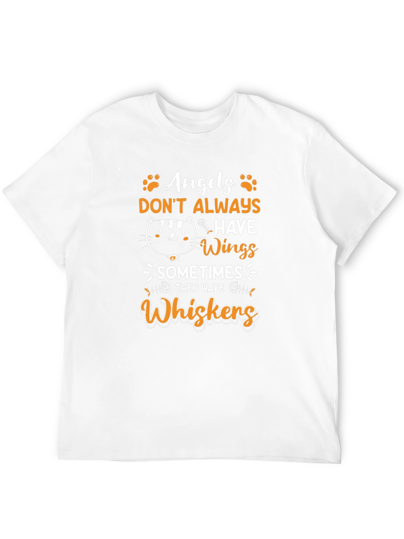 Black Angels Don't Always Have Wings - Cat Whiskers T-Shirt view 12