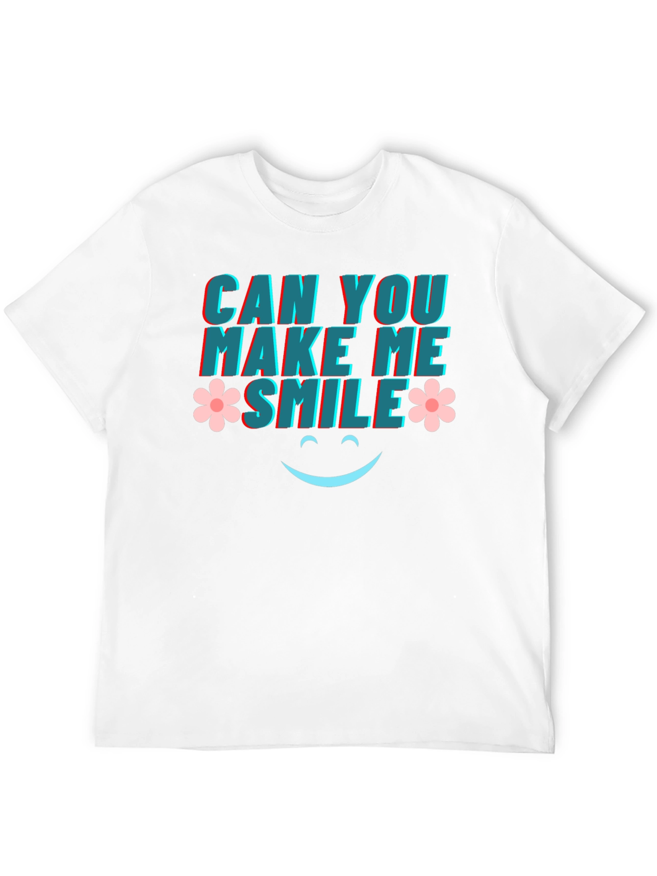 Black Can You Make Me Smile Graphic Tee view 12