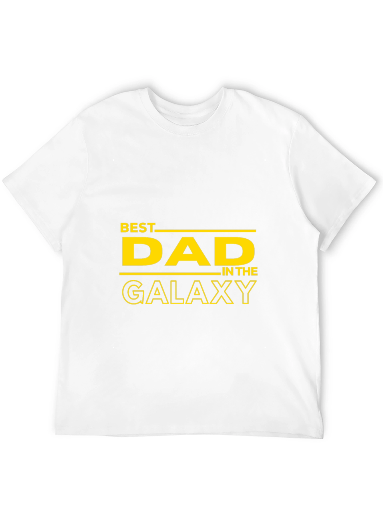 Black Best Dad in the Galaxy Black T-Shirt view 12