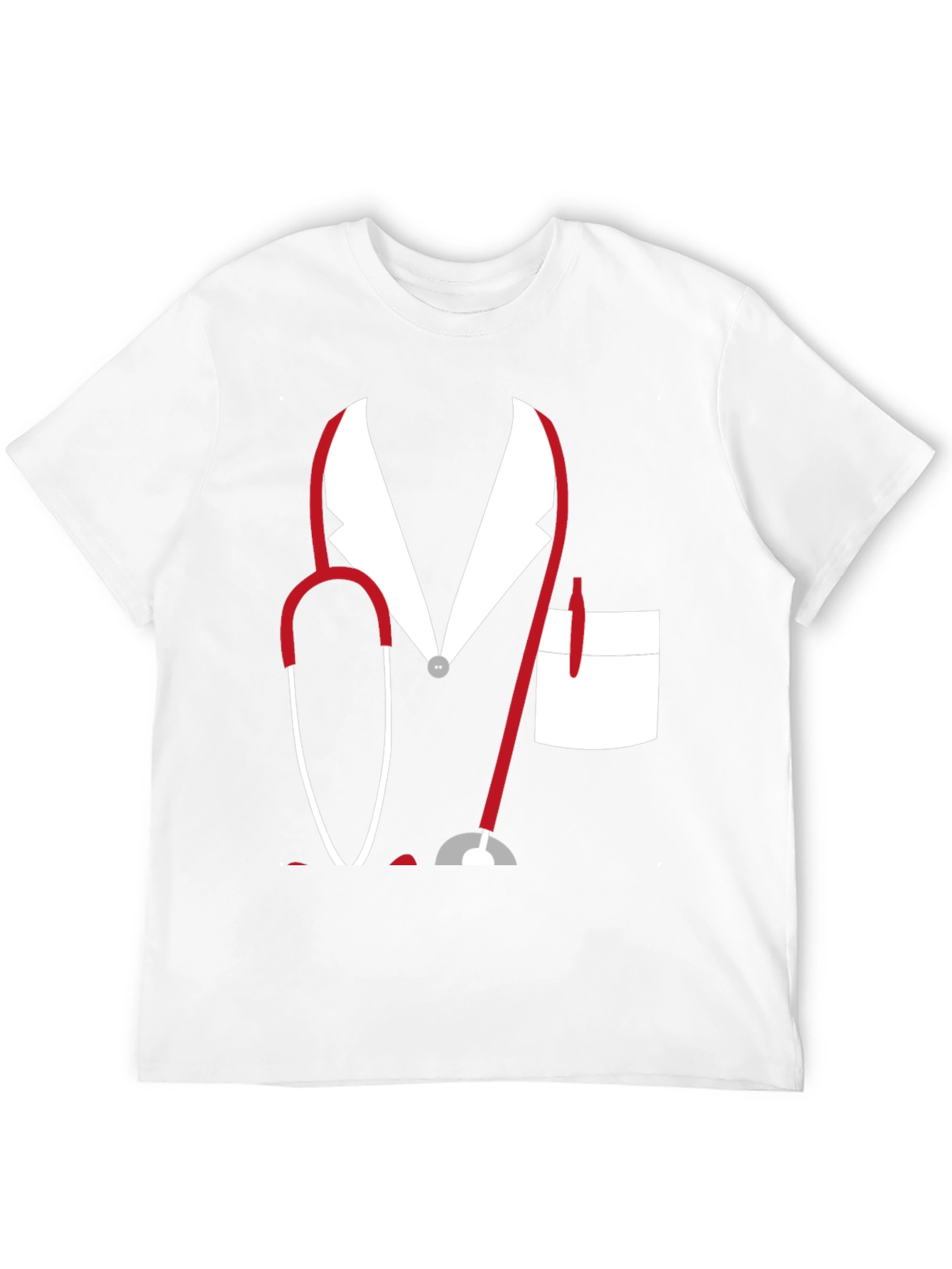 Black Doctor Costume T-Shirt - Funny Doctor Design view 12