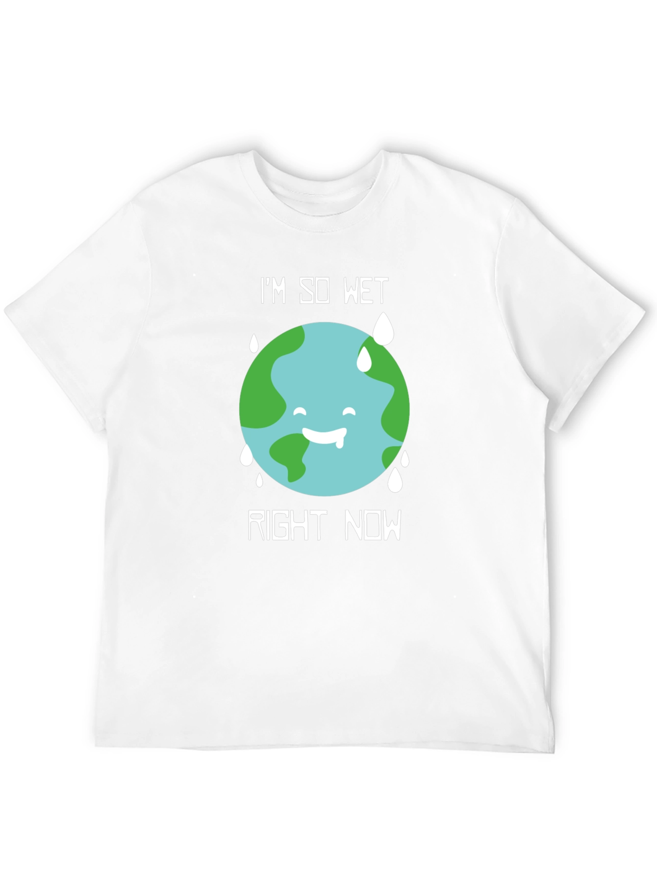 Black I'm So Wet Earth Graphic T-Shirt view 12