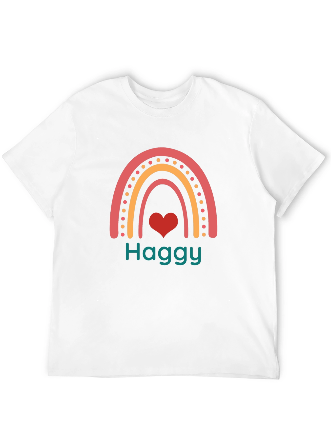 Black Haggy Rainbow Heart Tee - Black Cotton Blend view 12