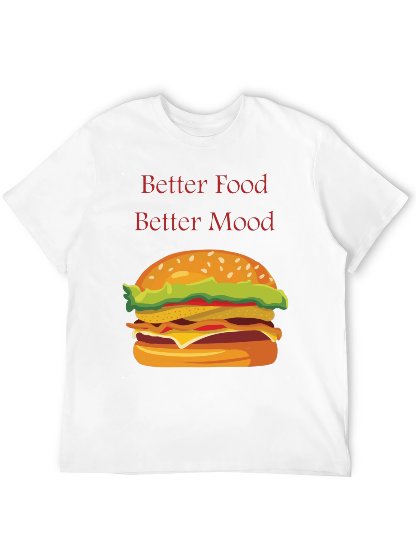 Black Better Food Better Mood T-Shirt view 12