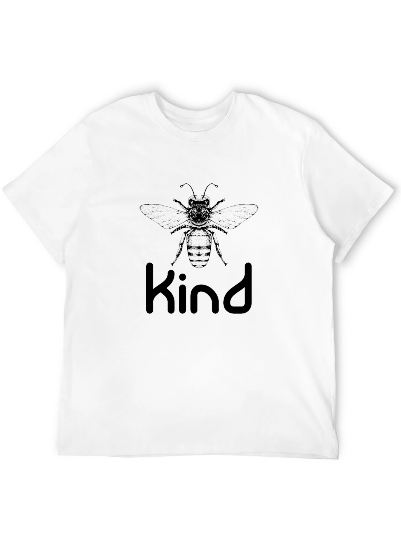 Black Bee Kind T-Shirt - Black Cotton Graphic Tee view 12
