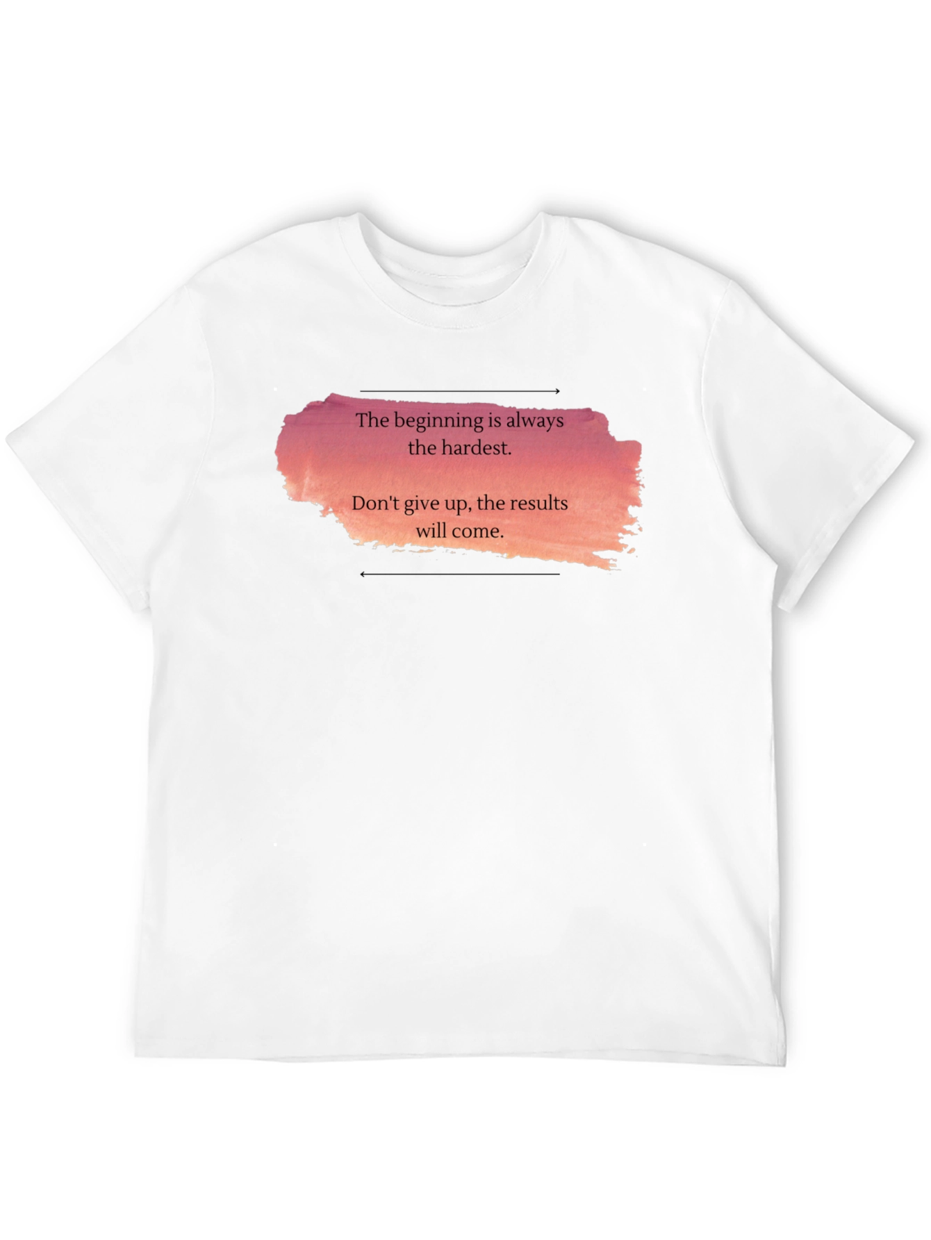 Black Motivational Quote T-Shirt: The Beginning is Hardest view 12