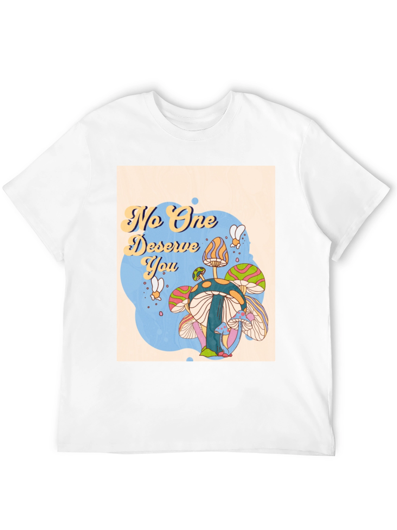 Black No One Deserves You Mushroom Graphic Tee view 12