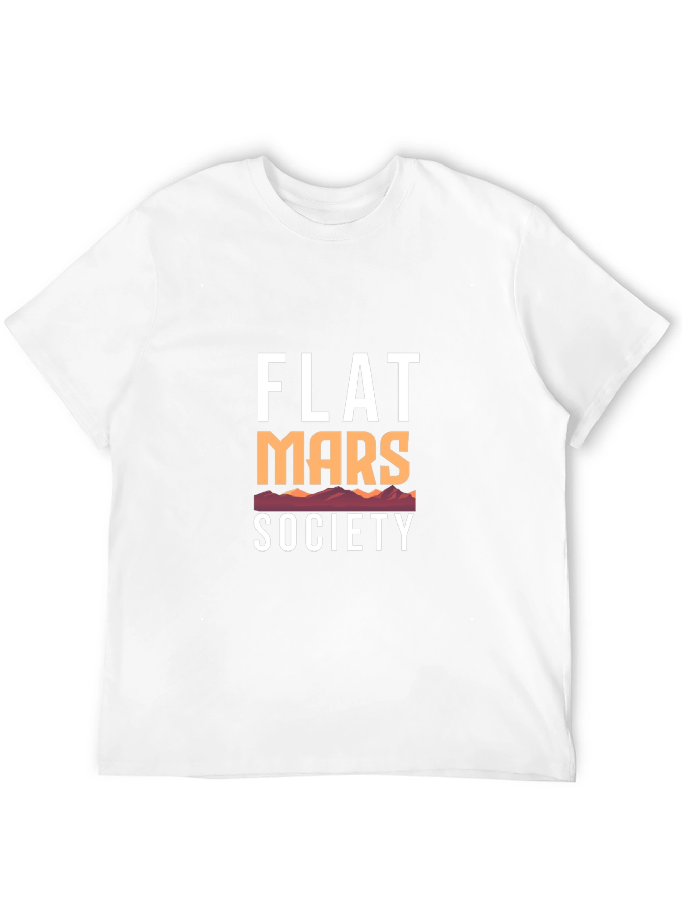Flat Mars Society Graphic Tee - Black Cotton - 12