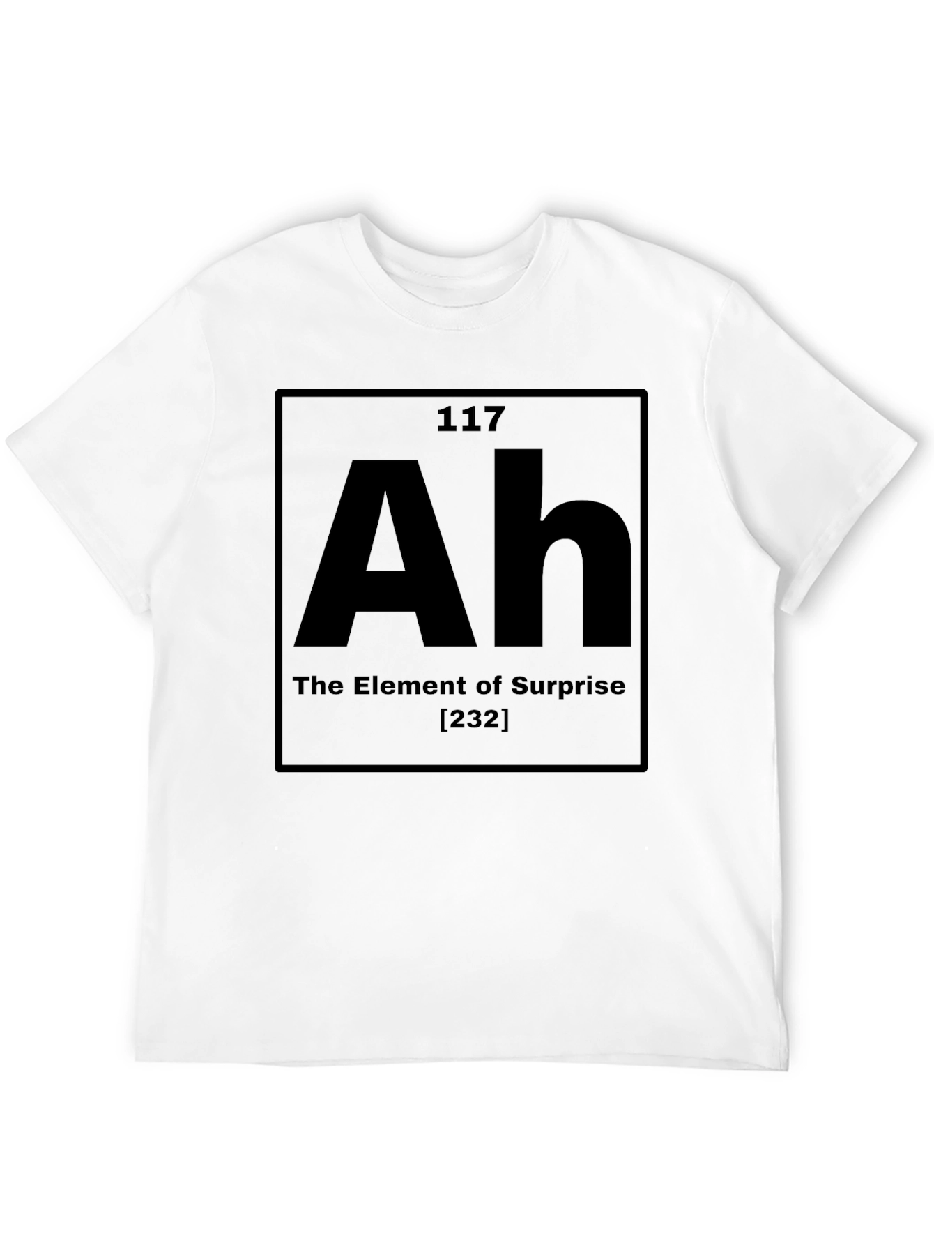 Black Ah Element of Surprise Graphic T-Shirt - Black view 12