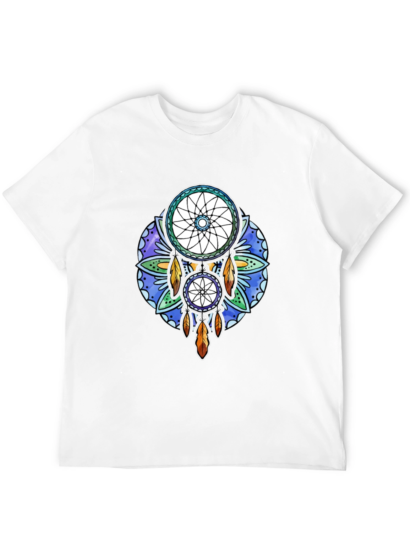 Black Dreamcatcher Graphic Black T-Shirt view 12