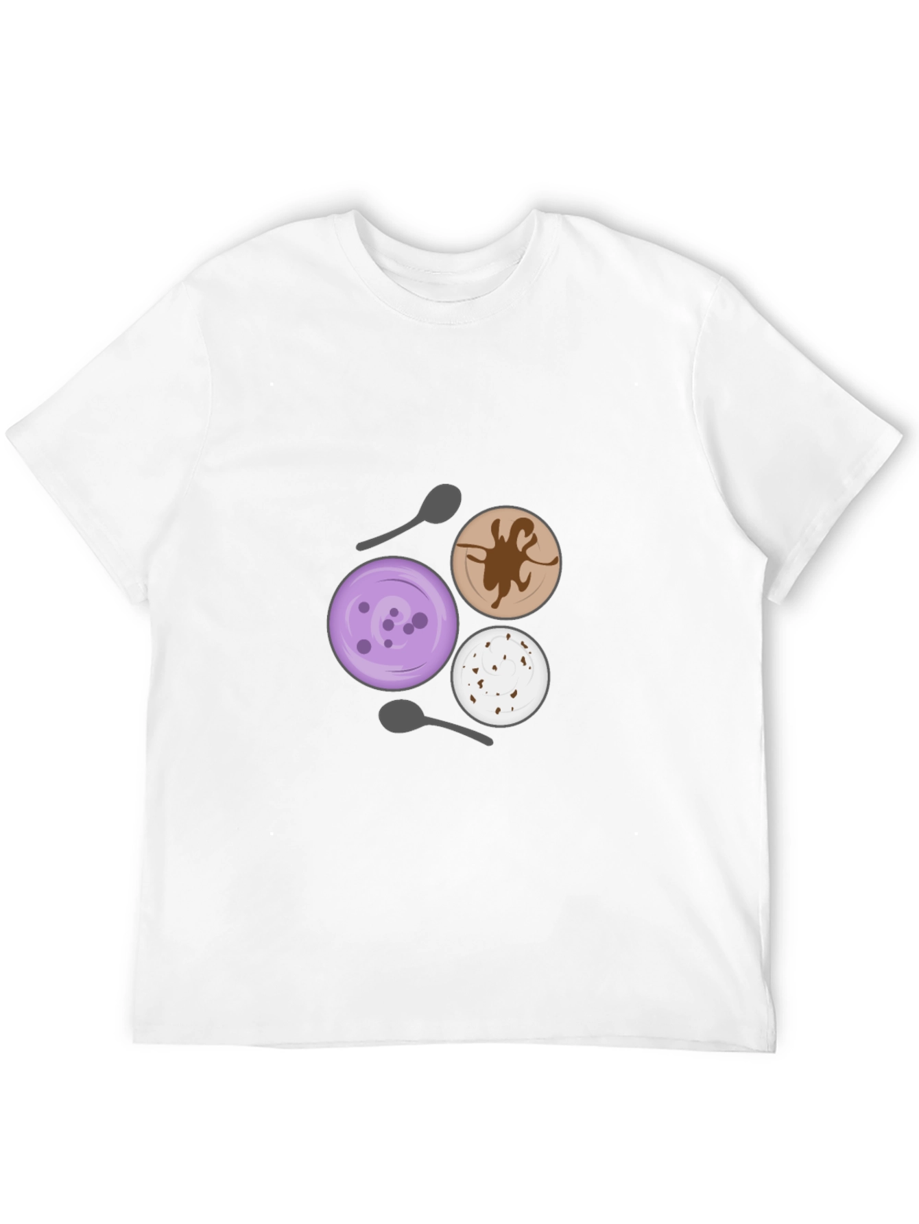 Black Dessert Lover T-Shirt - Unique Ice Cream Design view 12