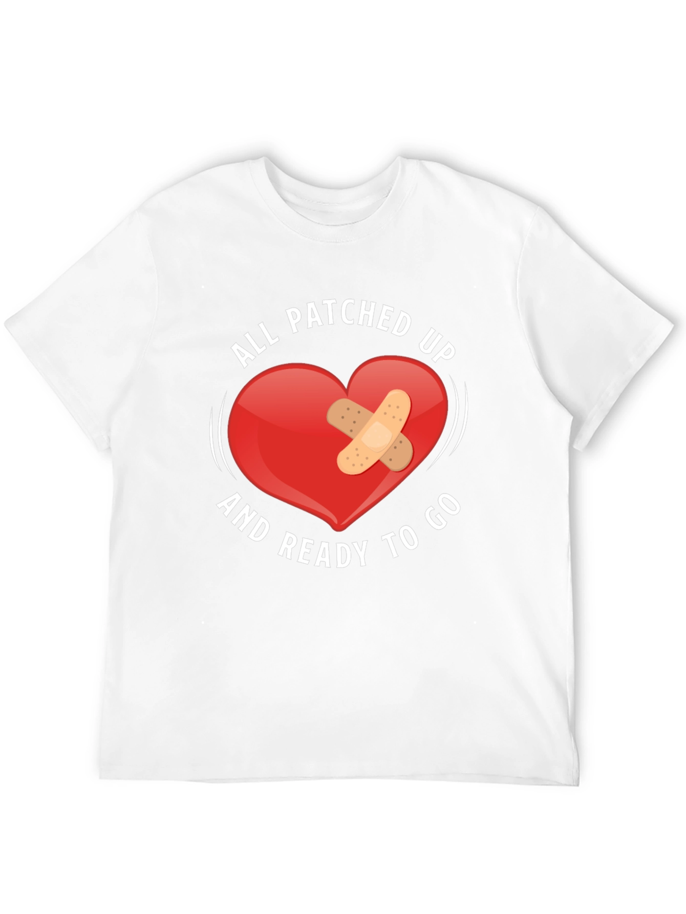 Black Patched Up Heart Graphic T-Shirt view 12