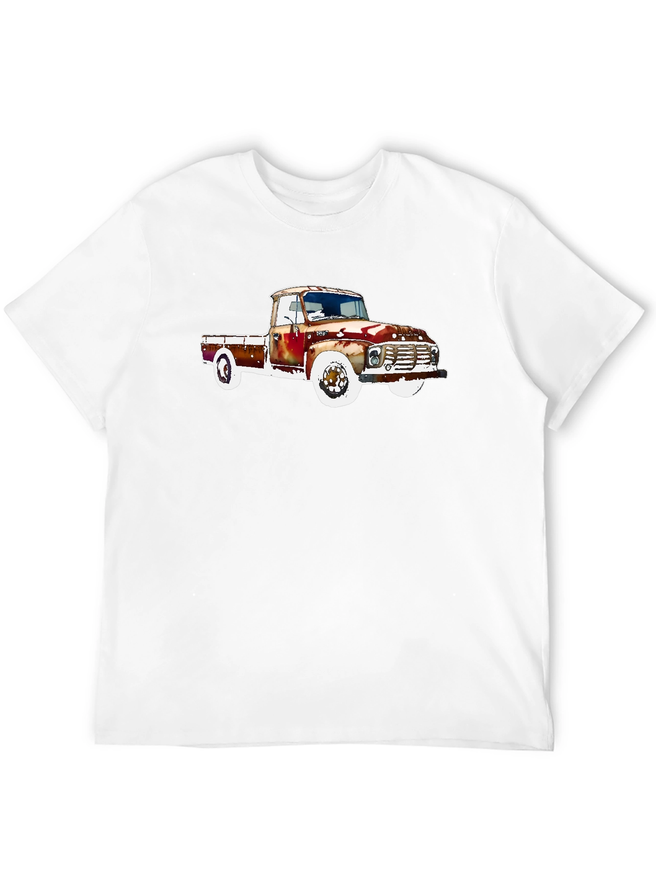 Black Vintage Truck Graphic Tee - Classic Car T-Shirt view 12