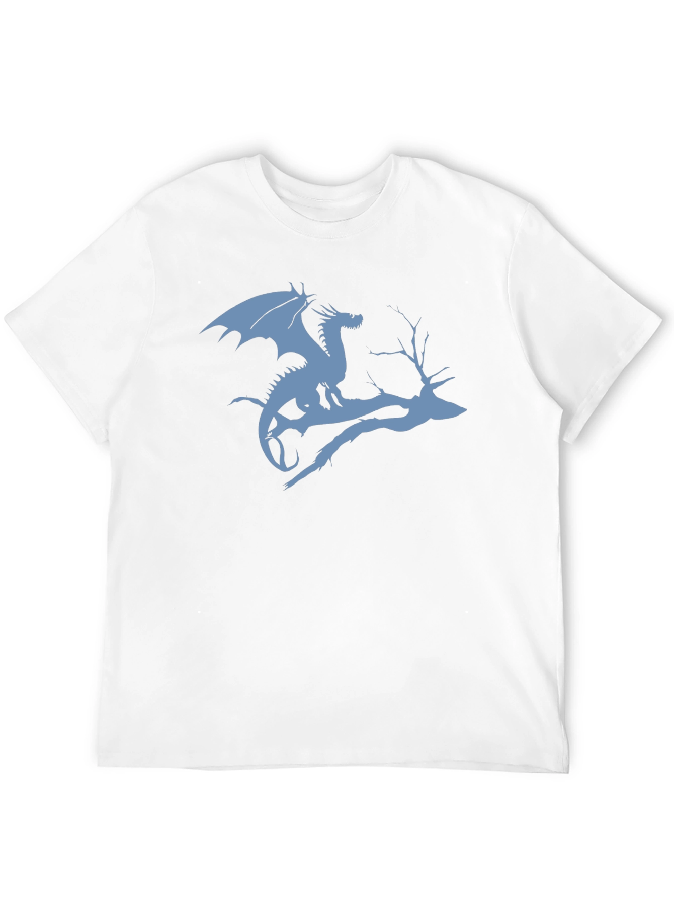 Black Dragon on Branch Graphic T-Shirt - Black view 12