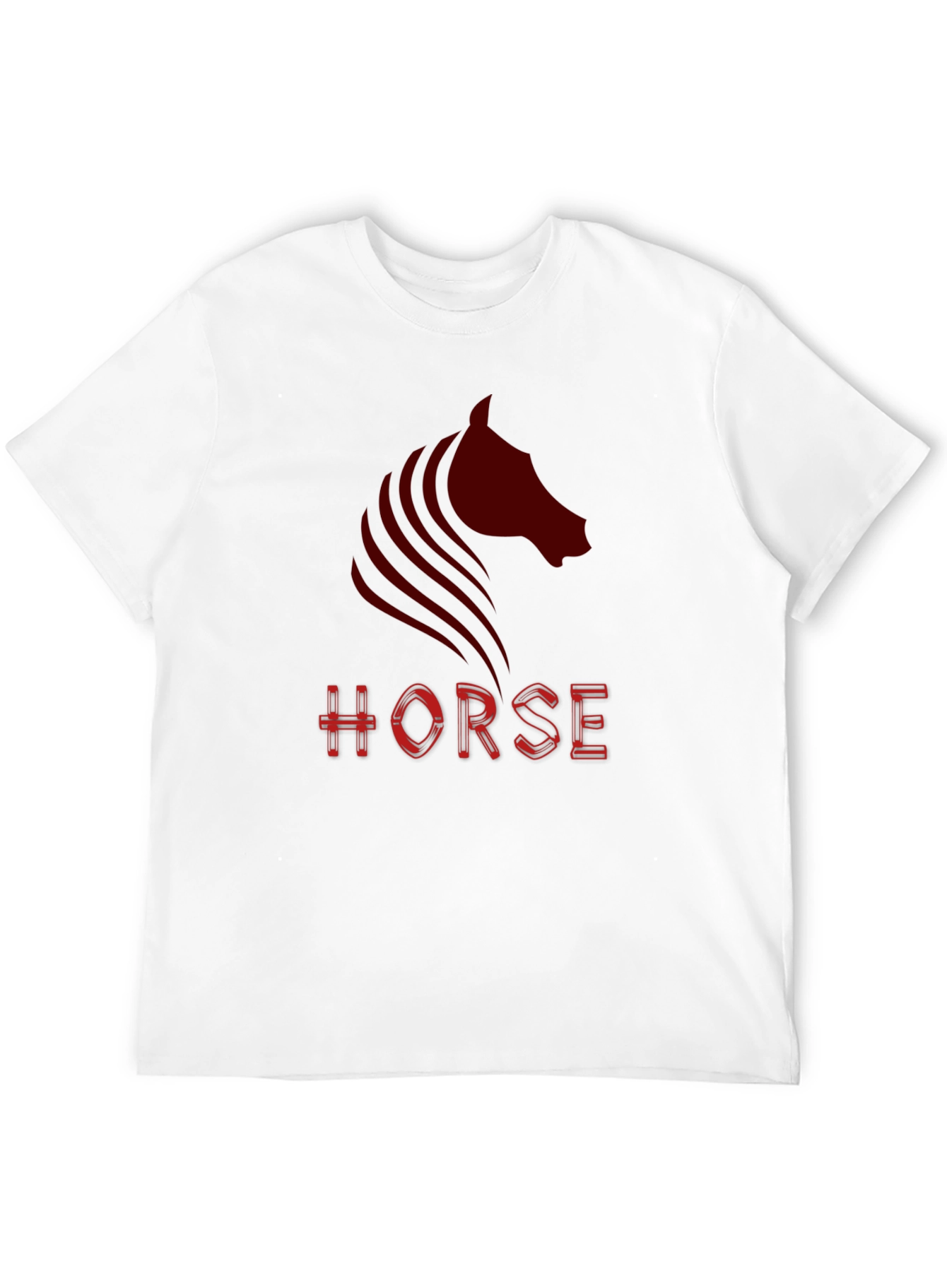 Black Men's Black Horse Graphic T-Shirt view 12