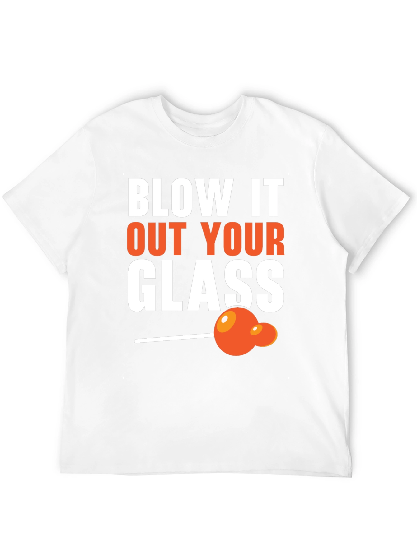 Black Blow It Out Your Glass Funny T-Shirt view 12
