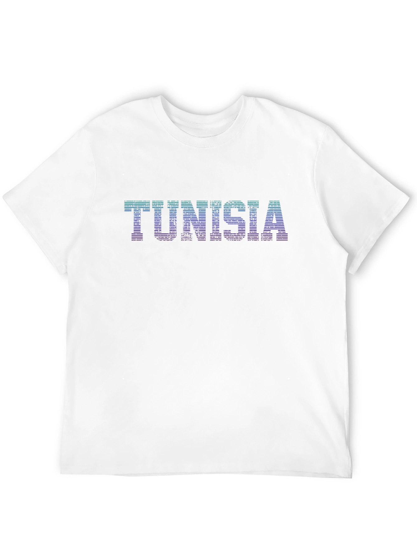 Black Tunisia Retro Graphic Tee - Black Cotton T-Shirt view 12