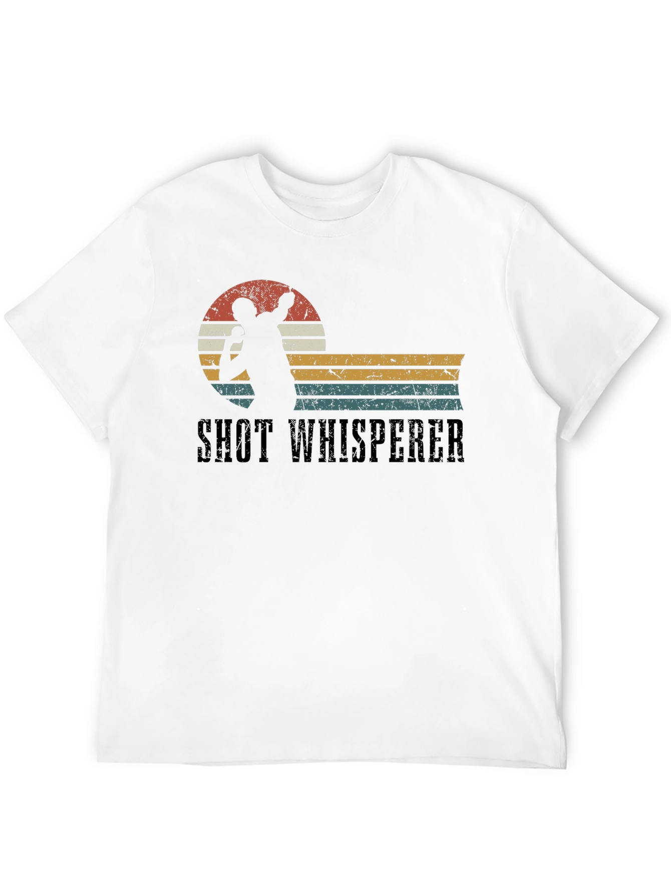 Black Shot Whisperer Throwing Sports T-Shirt view 12